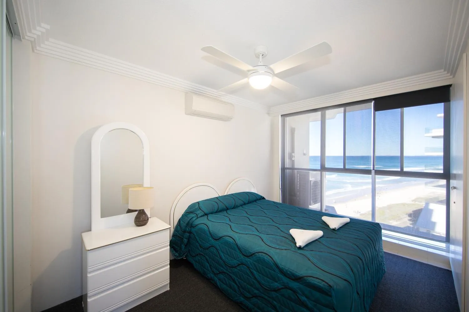 Bed in Beachside Tower Apartments