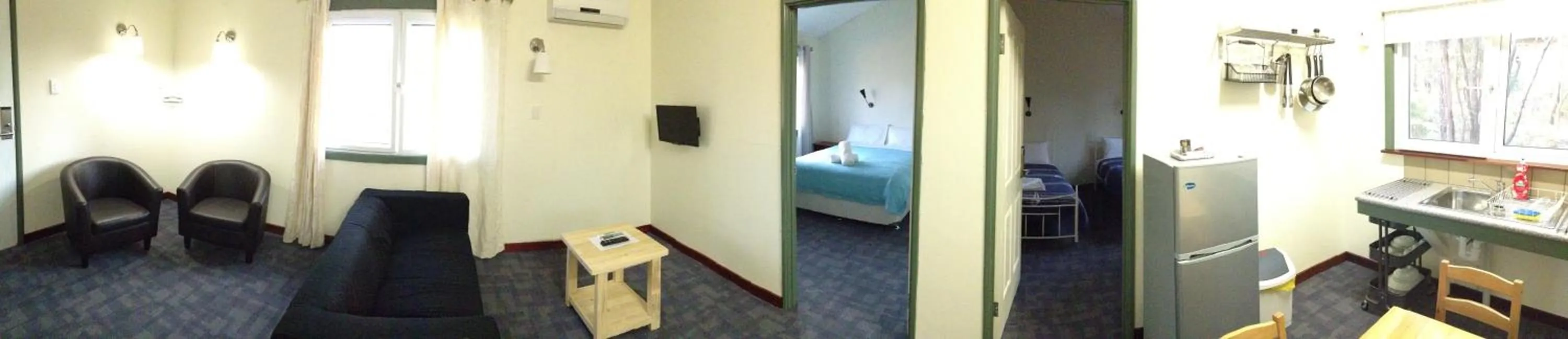 Seating area in Chalets on Stoneville