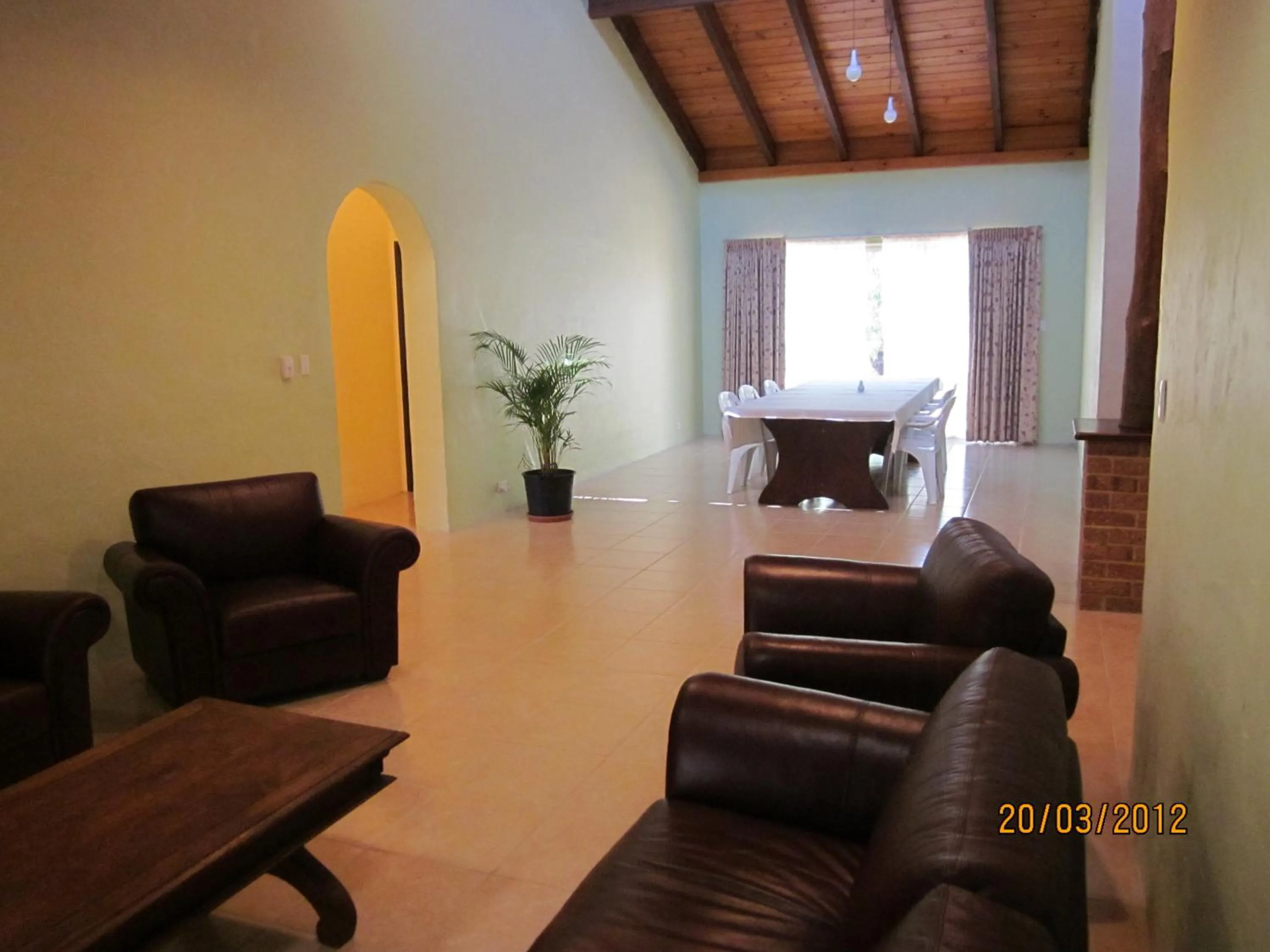 Seating area in Chalets on Stoneville