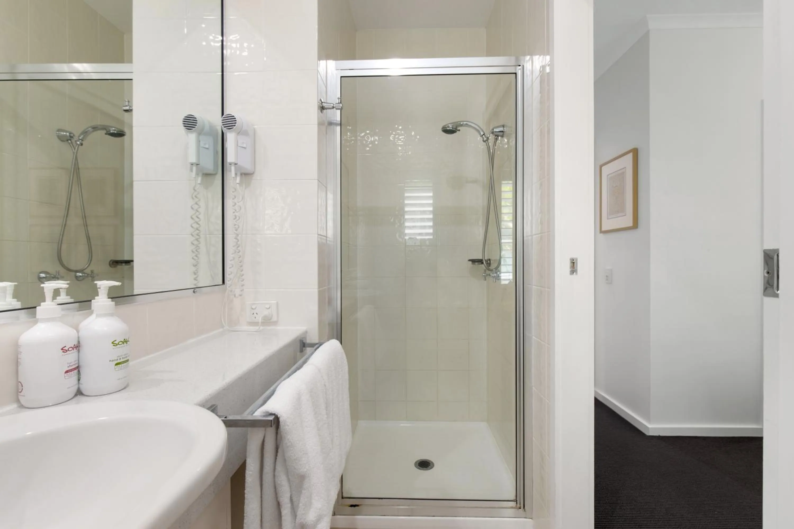 Shower in Bella Casa Noosa