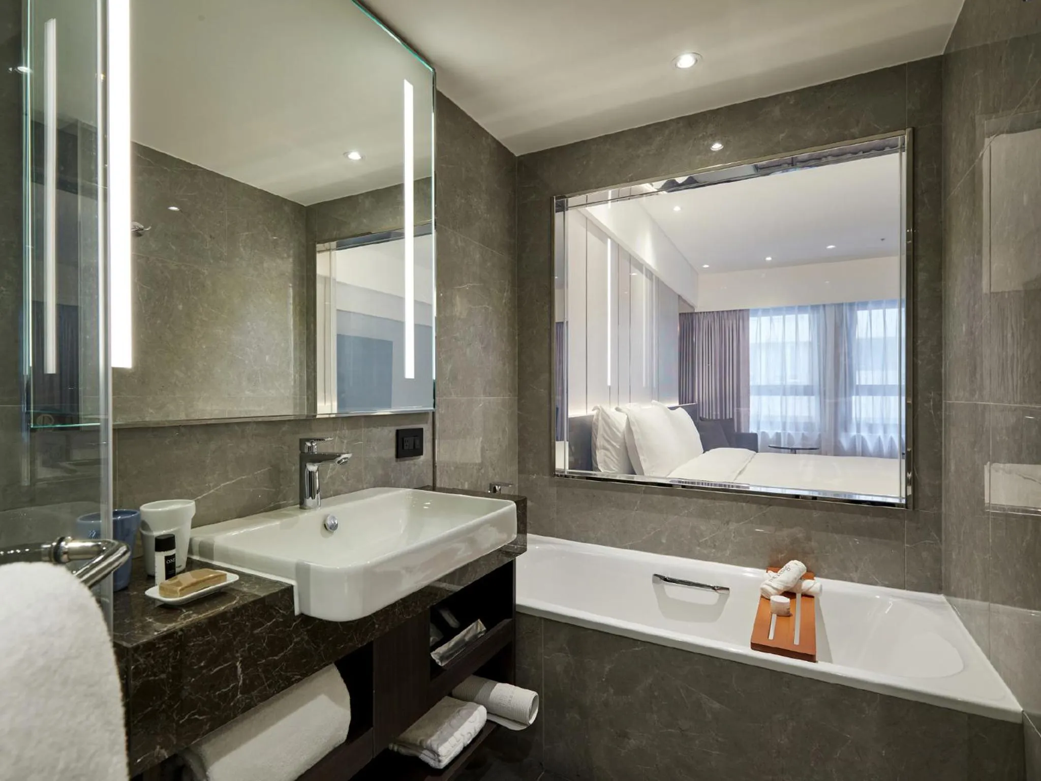 Photo of the whole room, Bed in The Tango Hotel Taipei Linsen