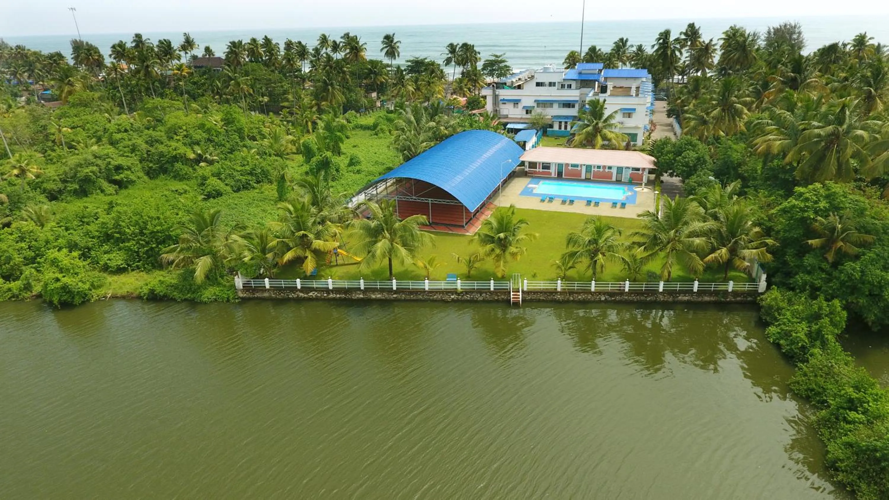 Bird's eye view in Renai Blue Waters Cherai