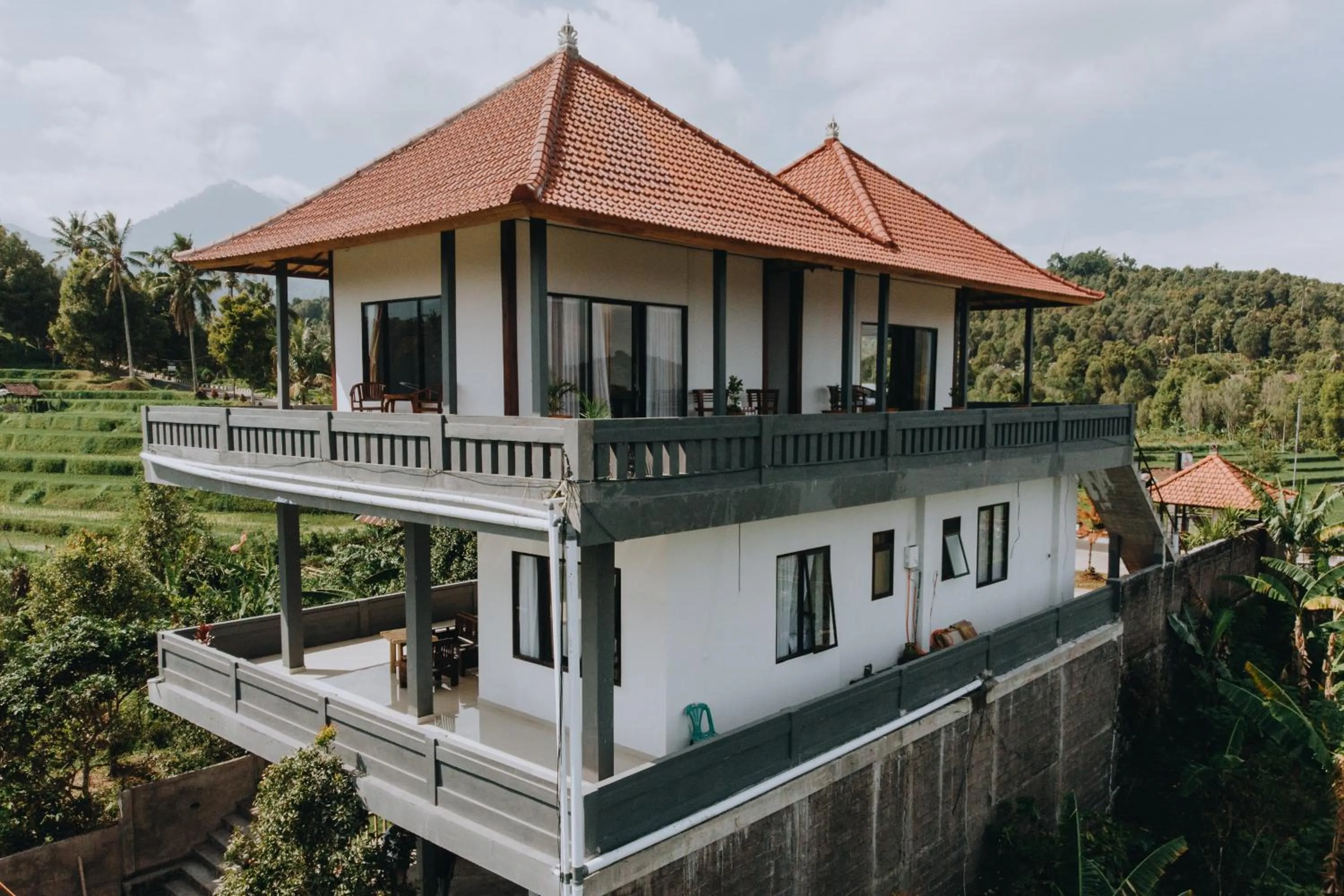Garden view in Candra Cottage