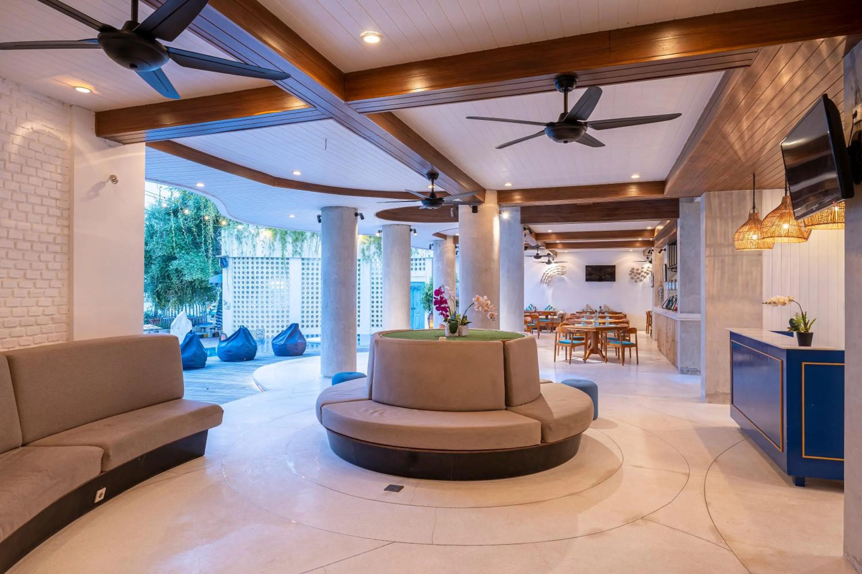 Seating area in The Beach House Resort