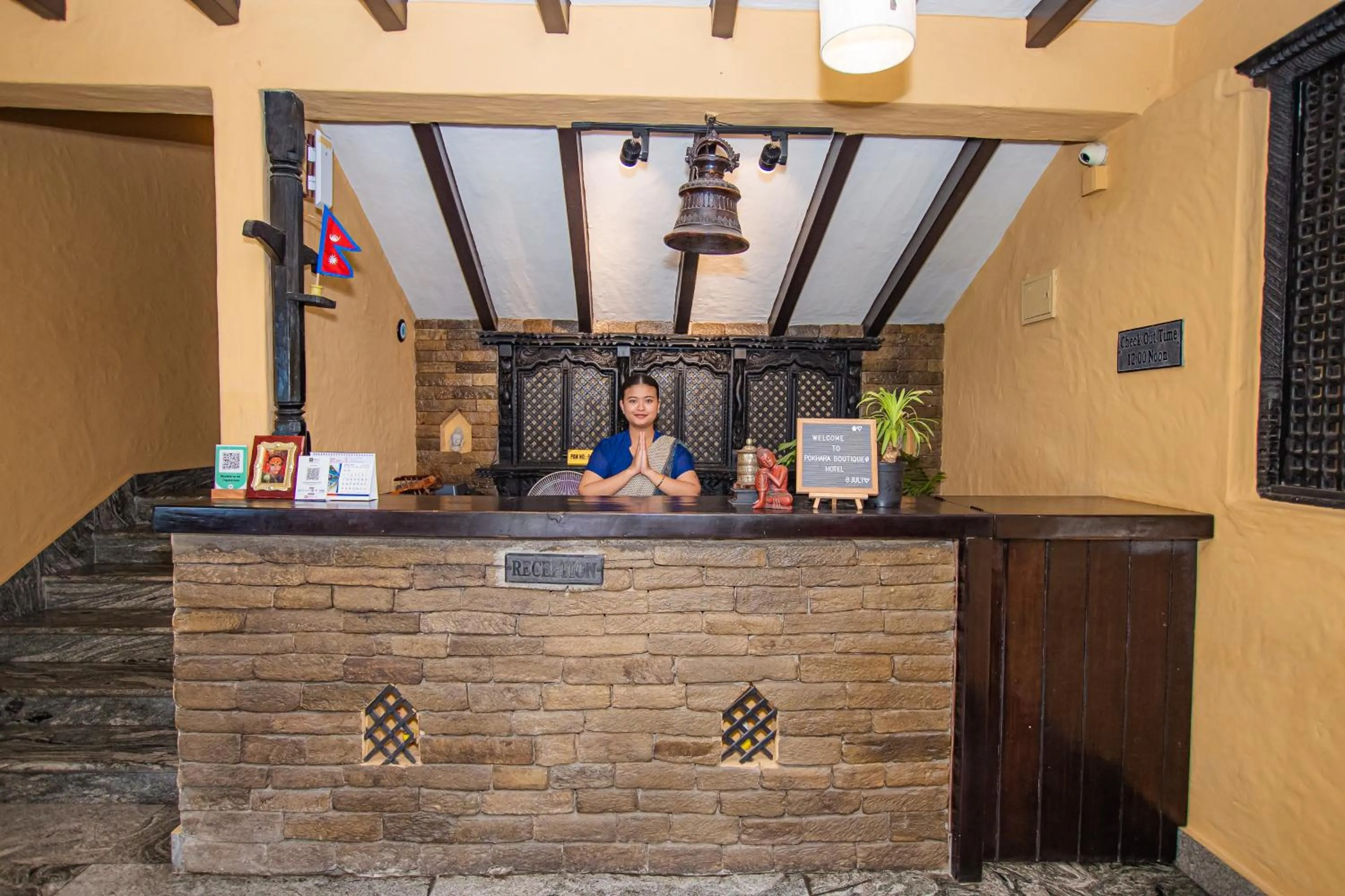 Lobby or reception in Pokhara Boutique Hotel