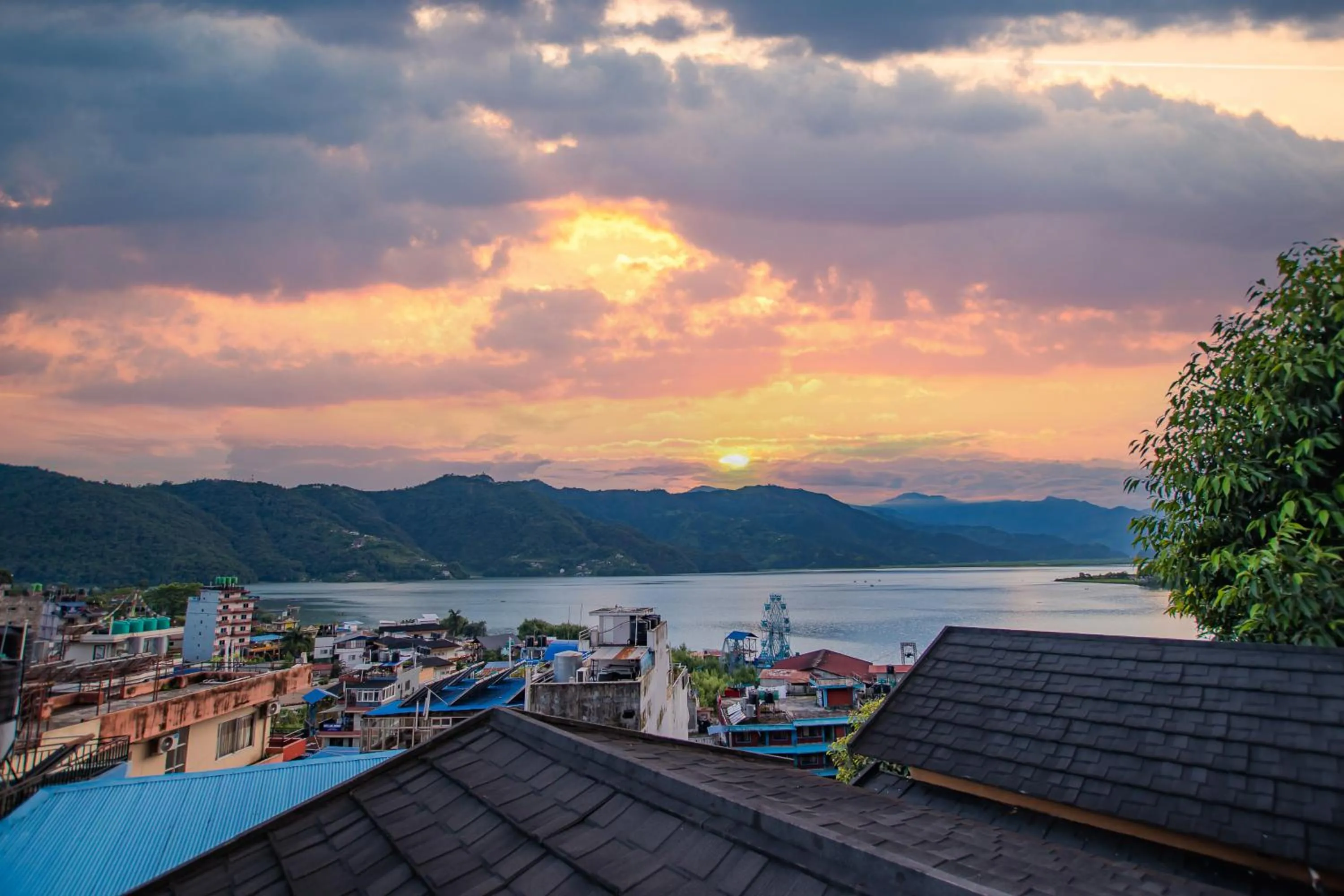 View (from property/room) in Pokhara Boutique Hotel