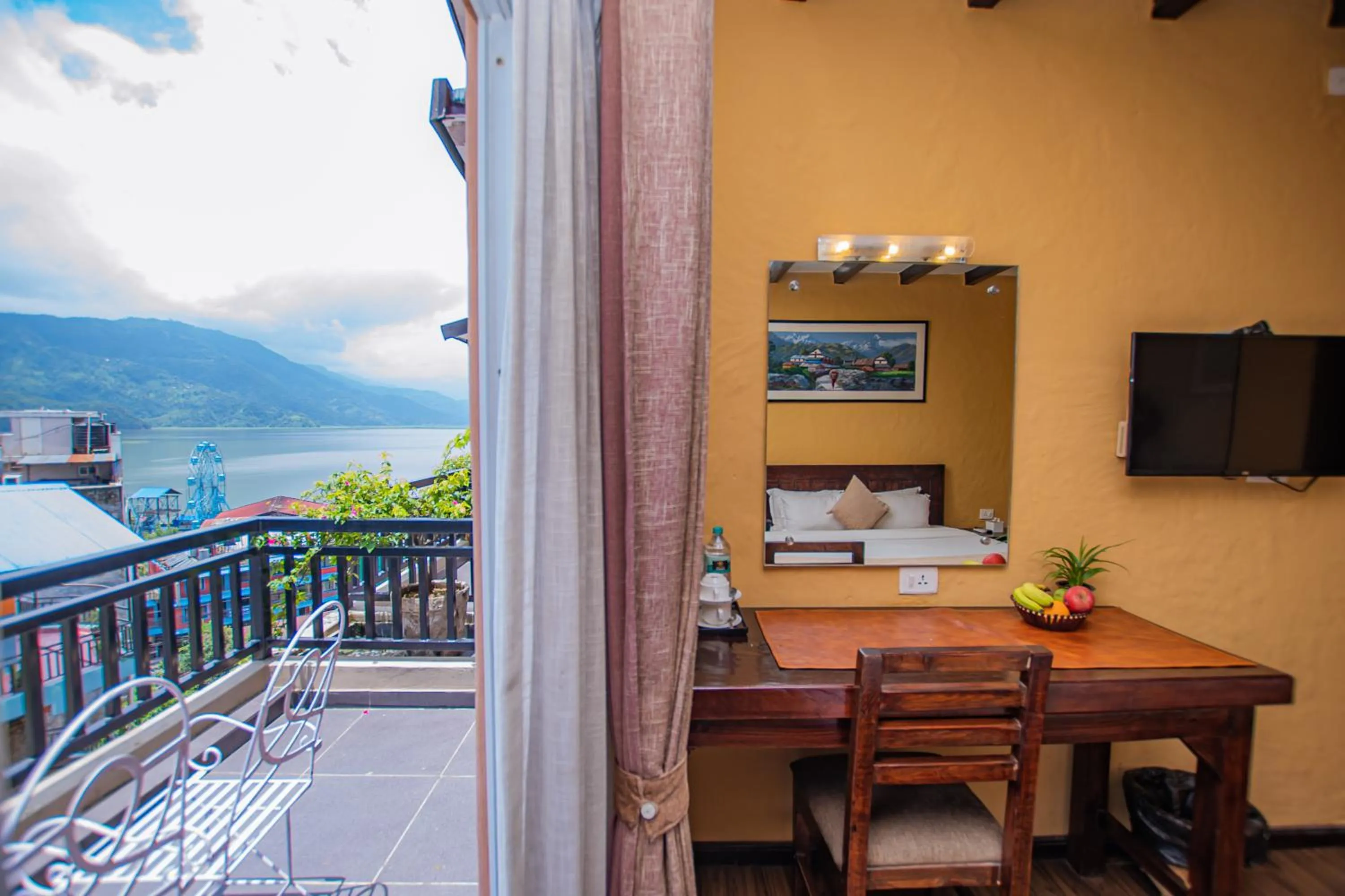 View (from property/room) in Pokhara Boutique Hotel