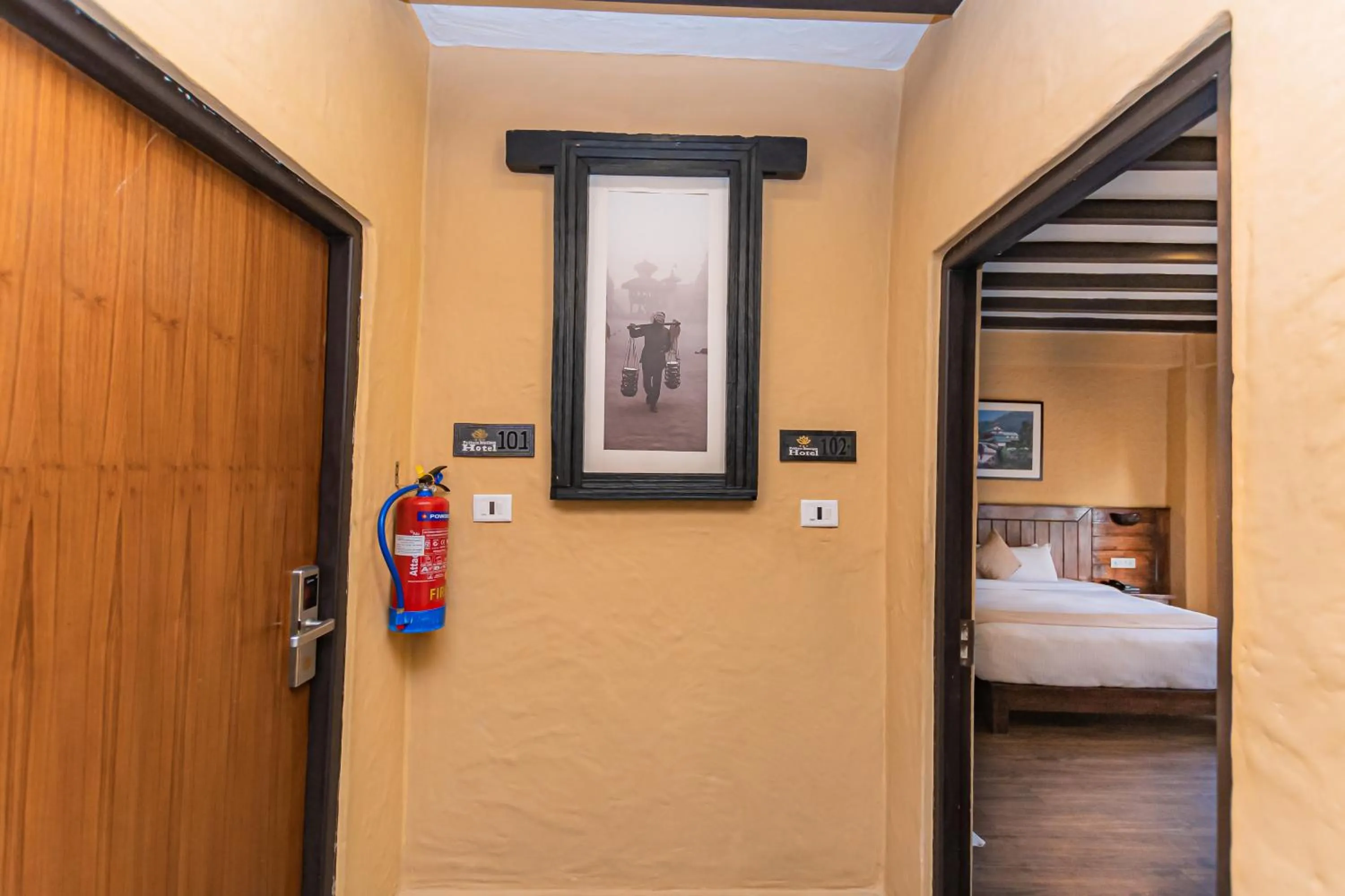 Property building, Bed in Pokhara Boutique Hotel