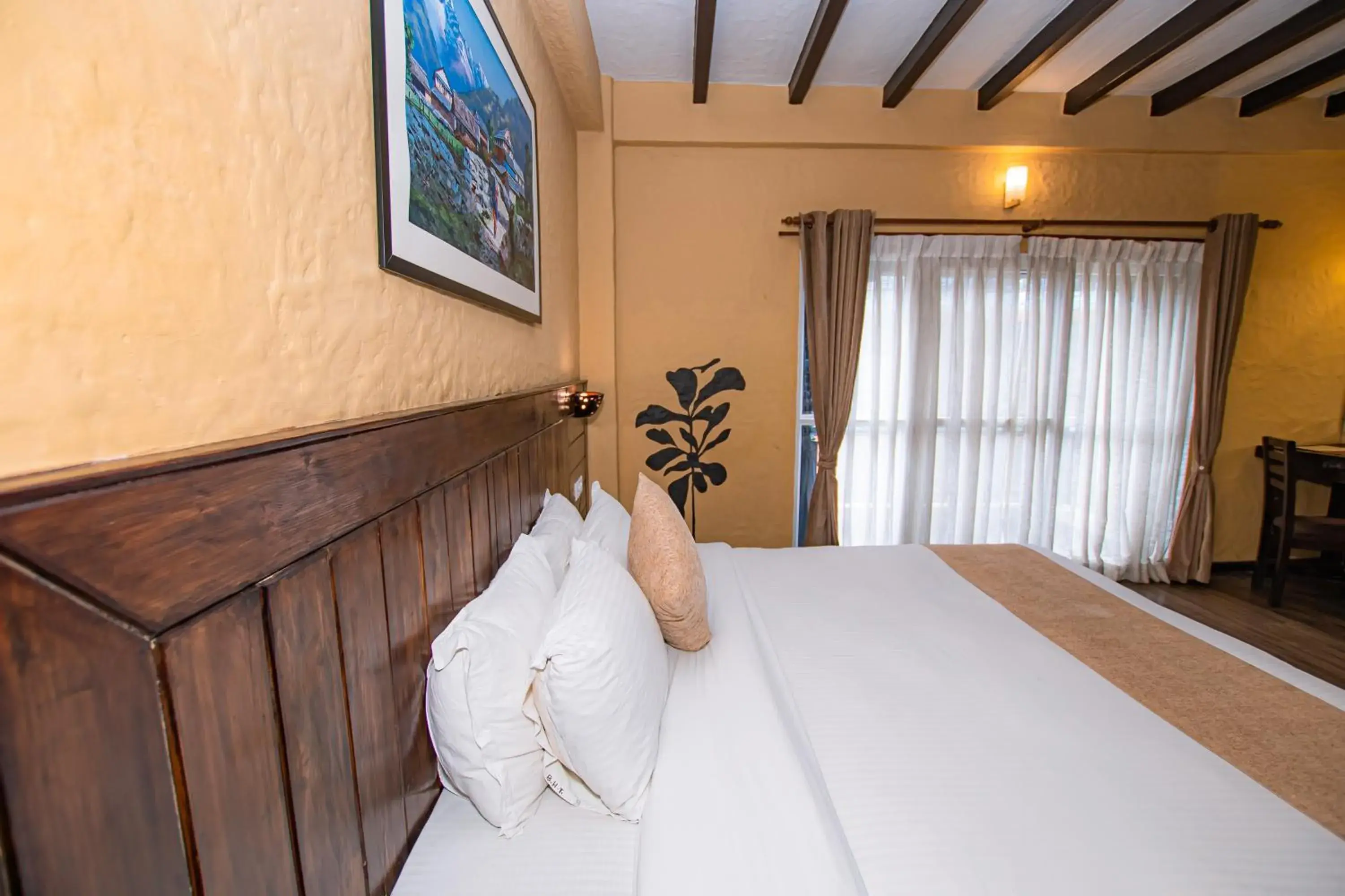 Deluxe Double Room with Balcony - single occupancy in Pokhara Boutique Hotel Deluxe Double Room with Balcony - single occupancy in Pokhara Boutique Hotel