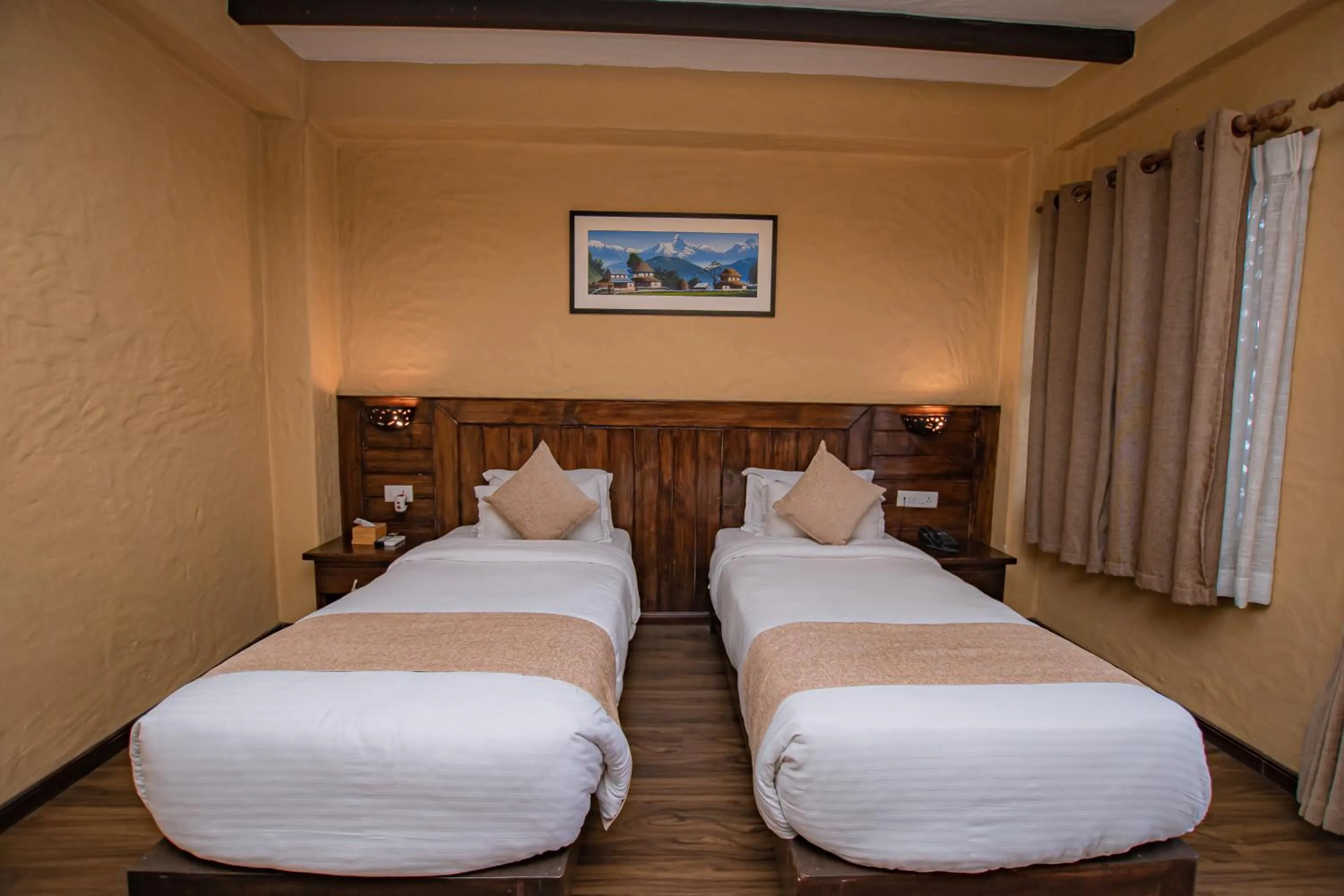 Bedroom, Bed in Pokhara Boutique Hotel