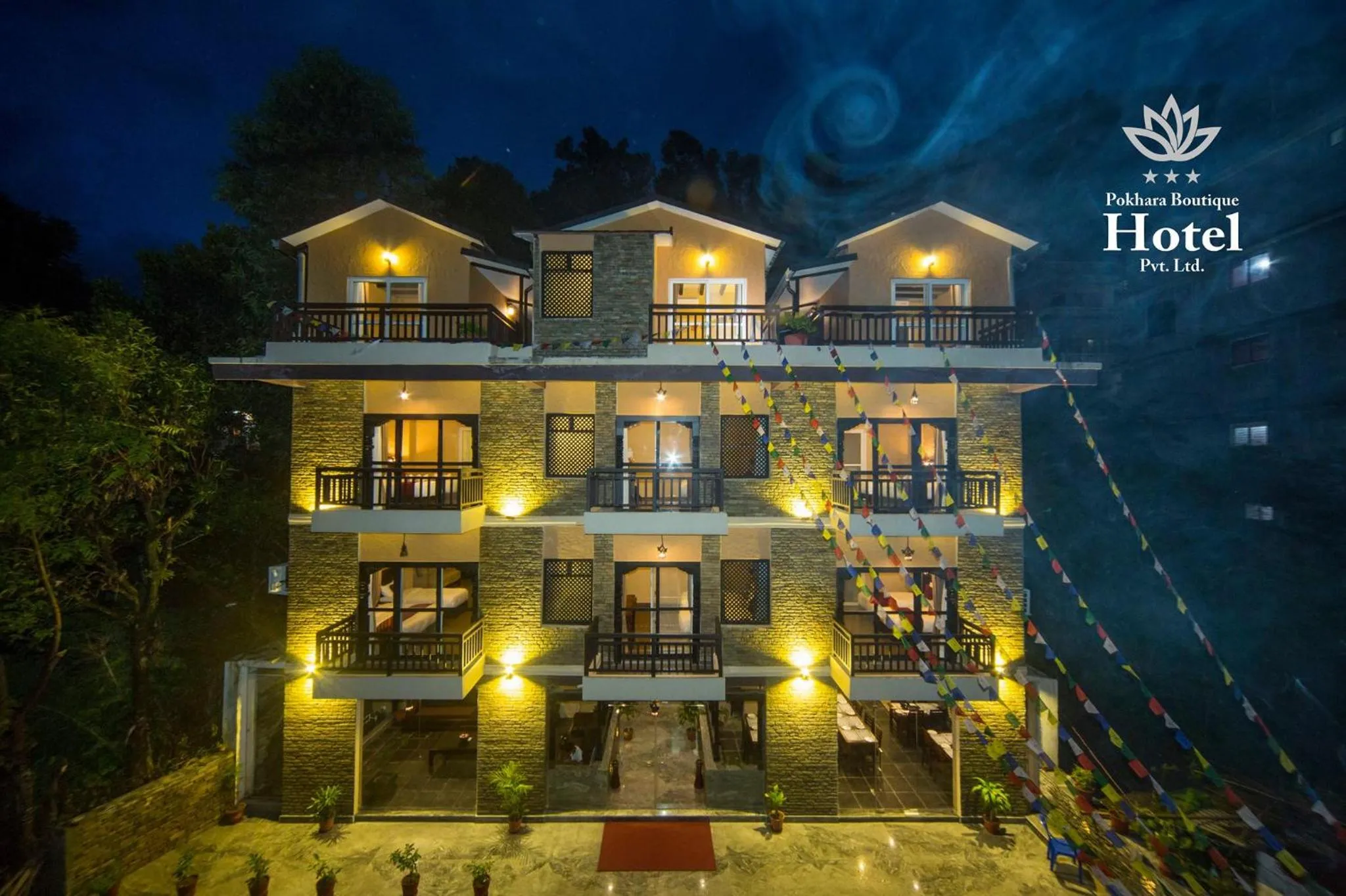 Property building in Pokhara Boutique Hotel