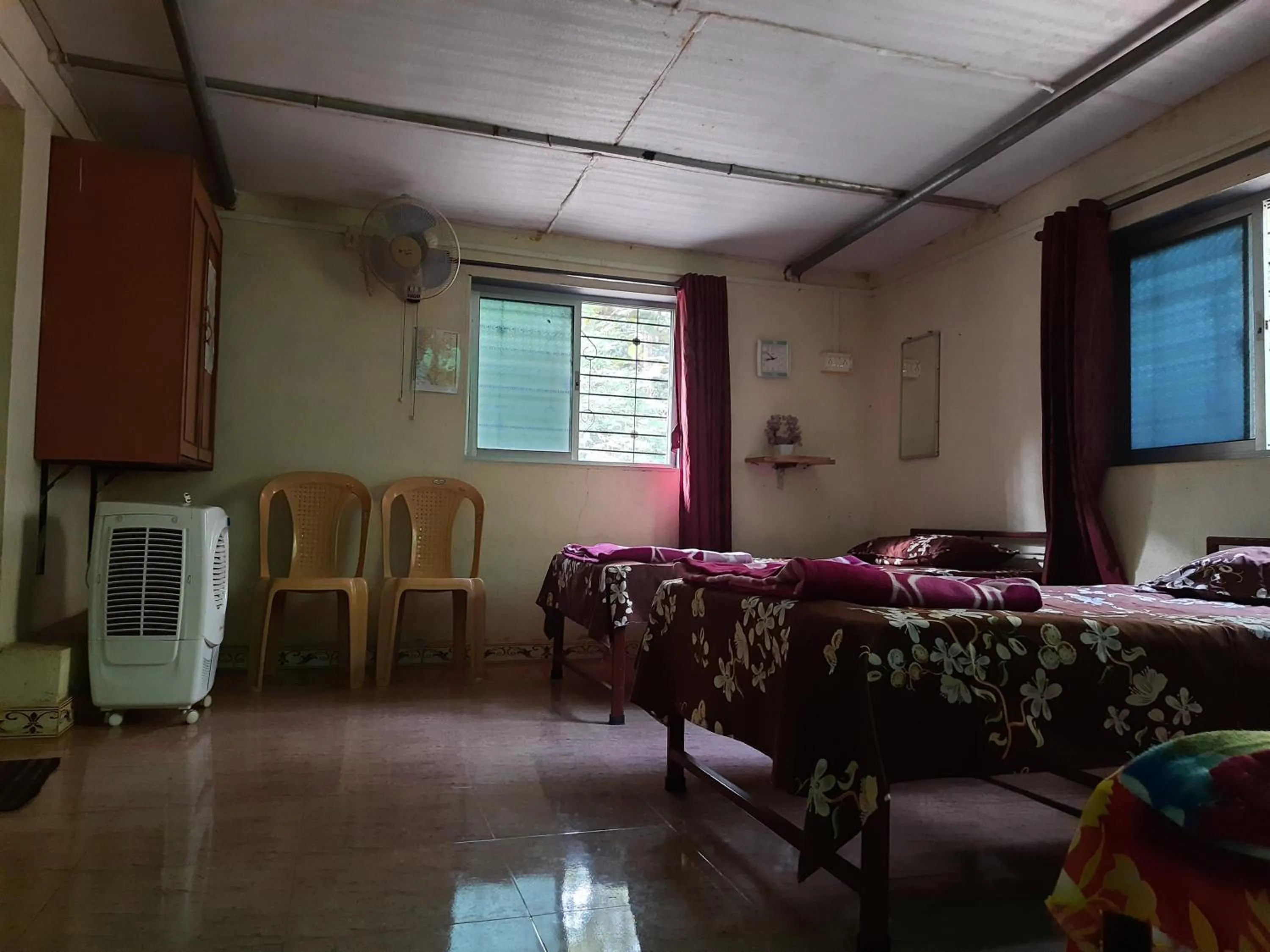 Bed in Vidya Konkan Agro Tourism