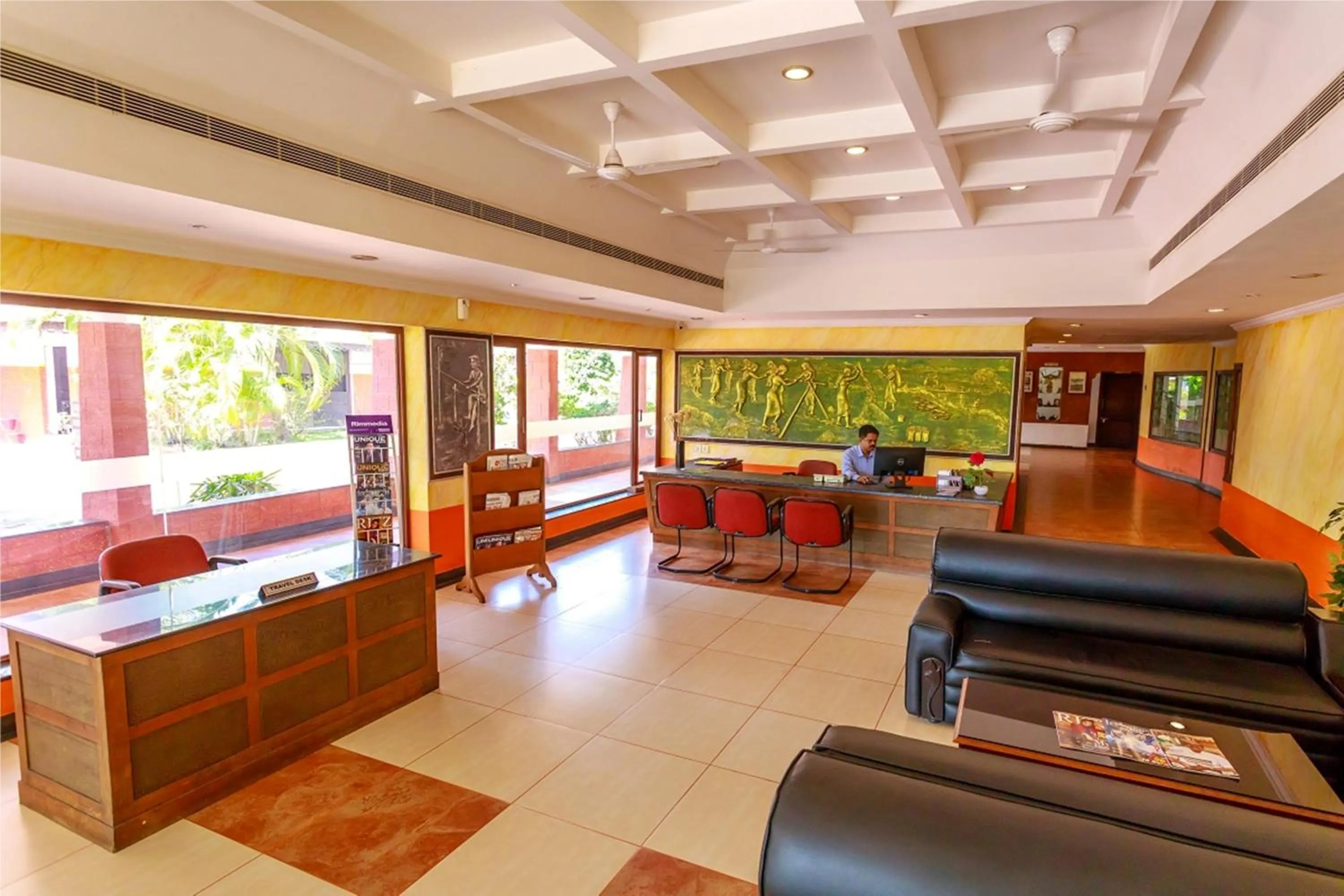 Lobby or reception in Green Fields Kumarakom