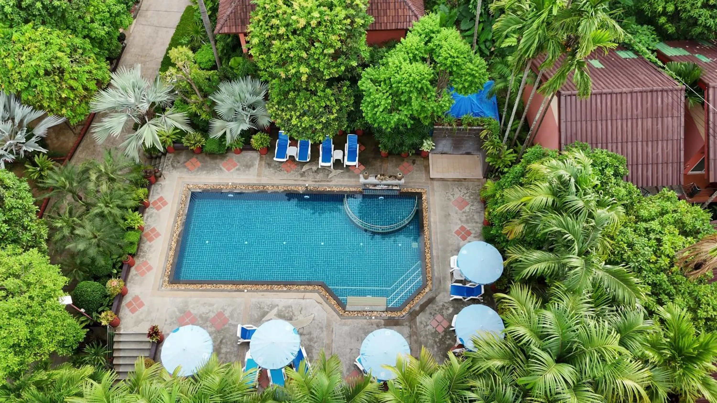 Pool view in Baan Vanida Garden Resort