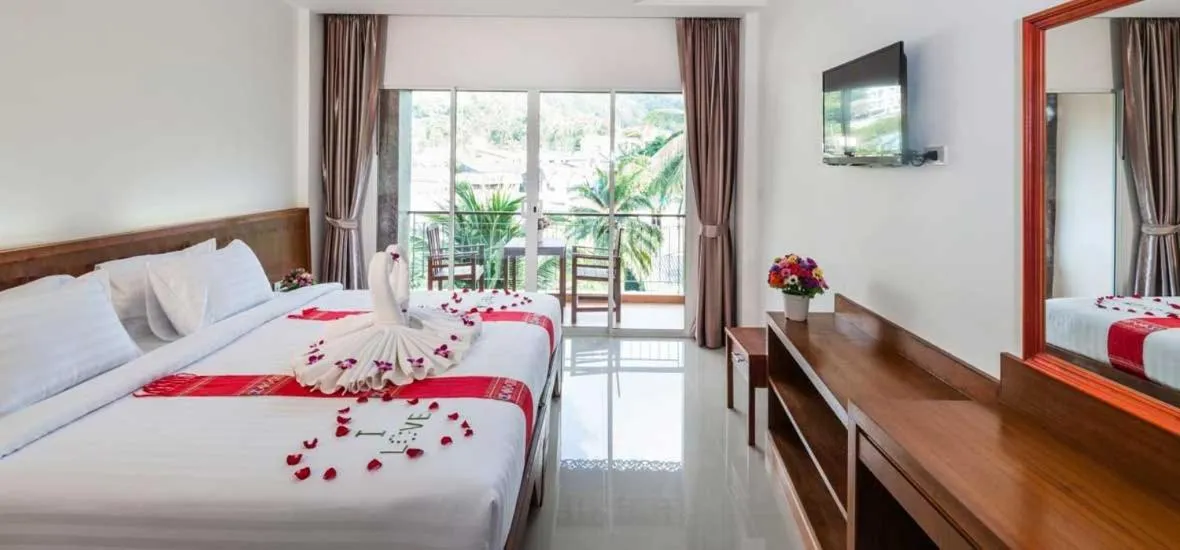 Bed in Baan Vanida Garden Resort