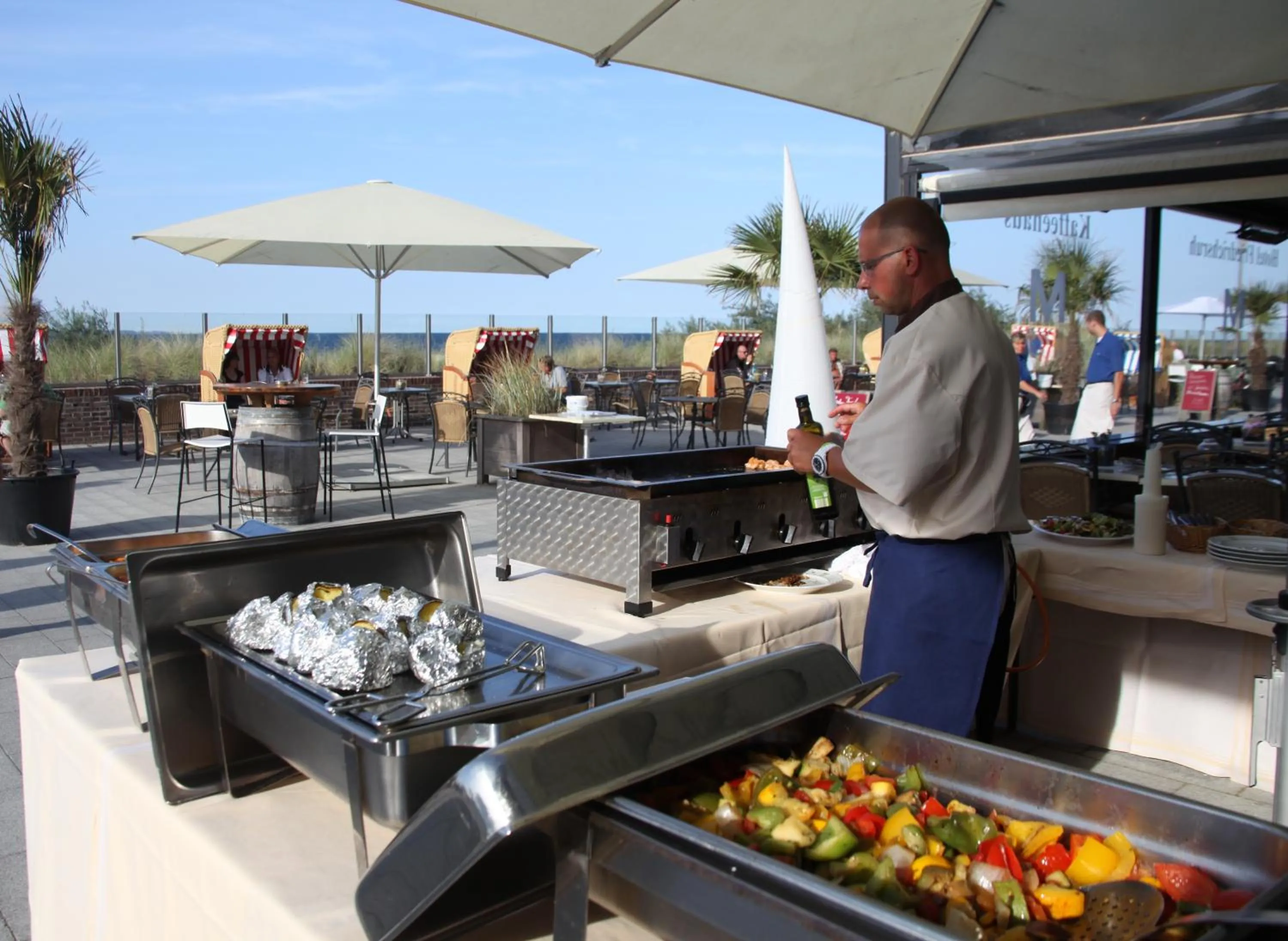 Balcony/Terrace in Mein Strandhaus - Hotel, Restaurant & Schwimmbad
