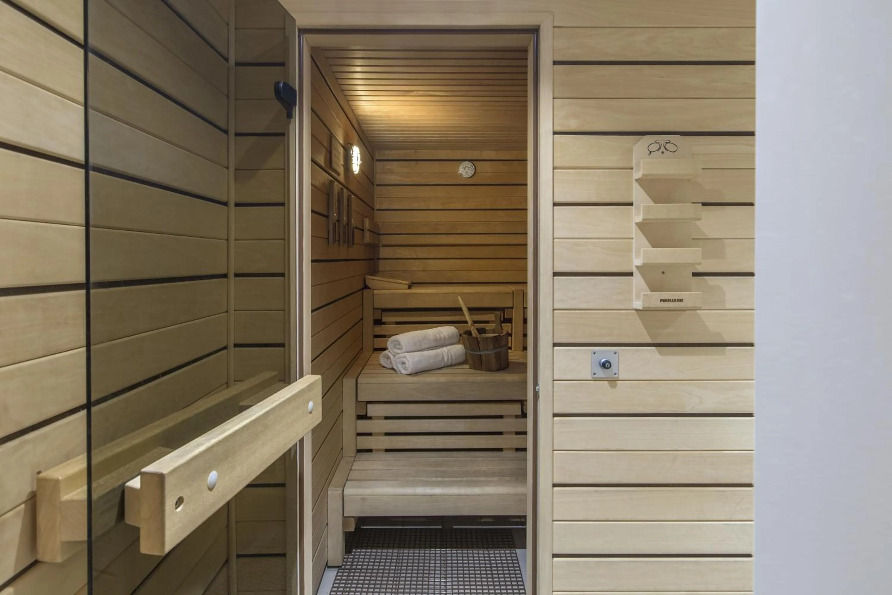 Sauna in Mein Strandhaus - Hotel, Restaurant & Schwimmbad