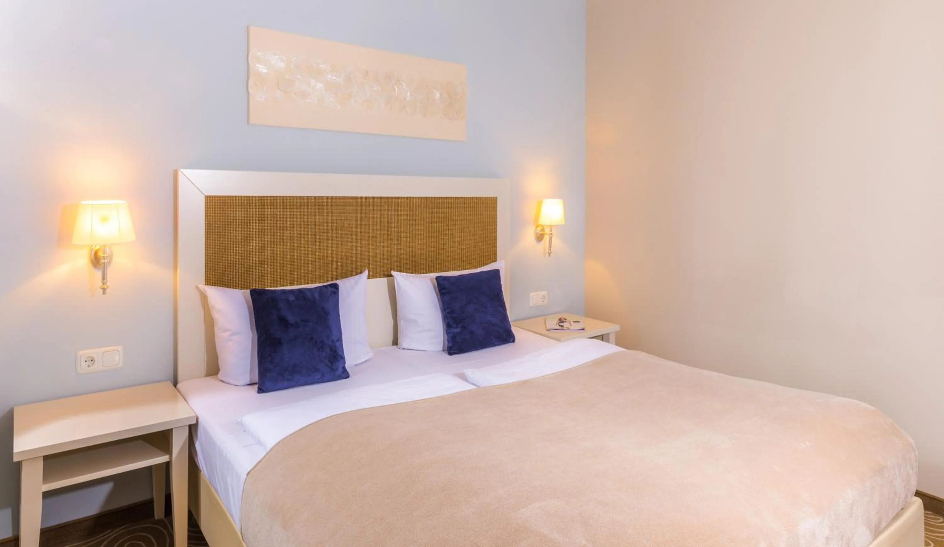 Bed in Mein Strandhaus - Hotel, Restaurant & Schwimmbad