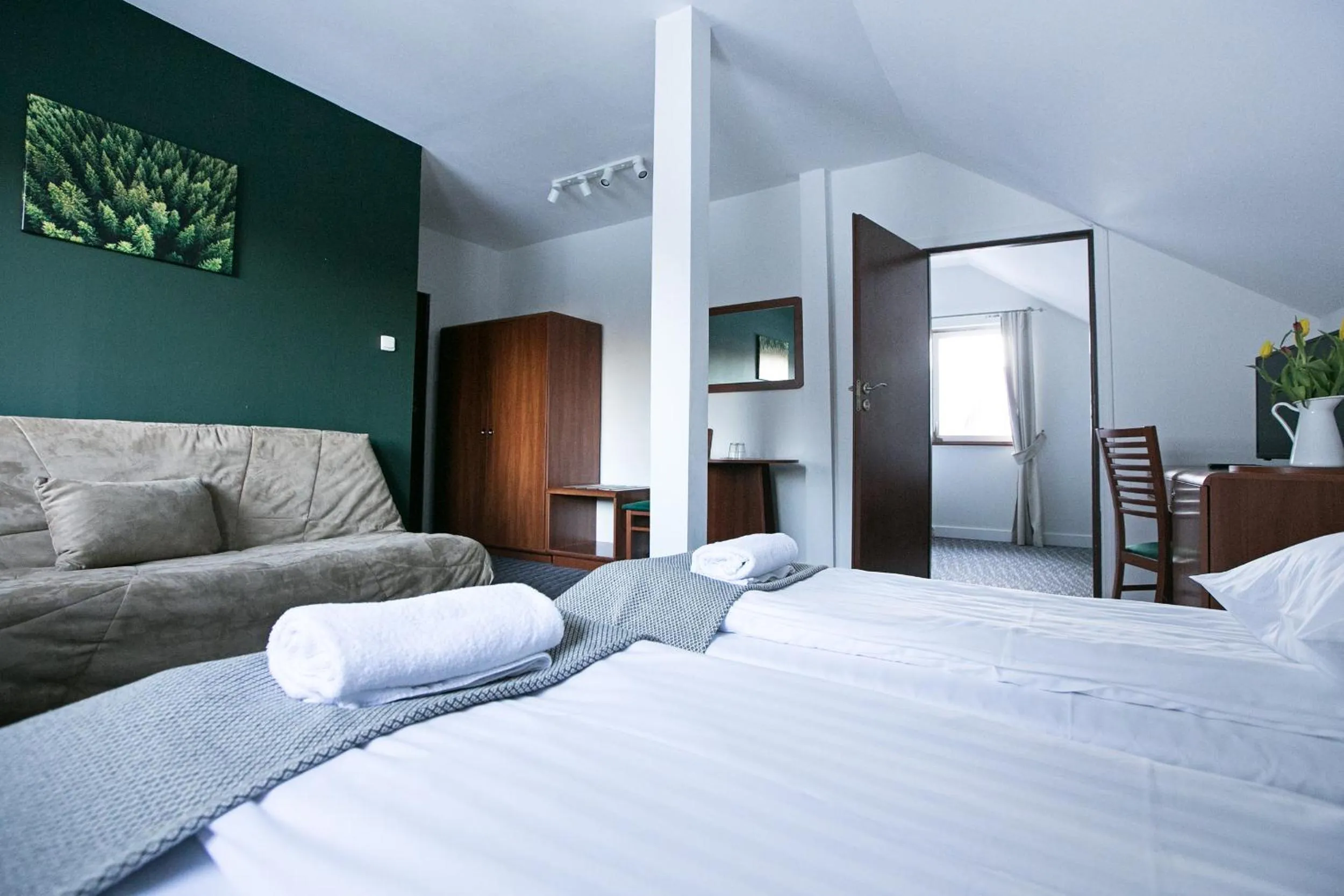 Living room, Bed in Rudy Lis Szczyrk