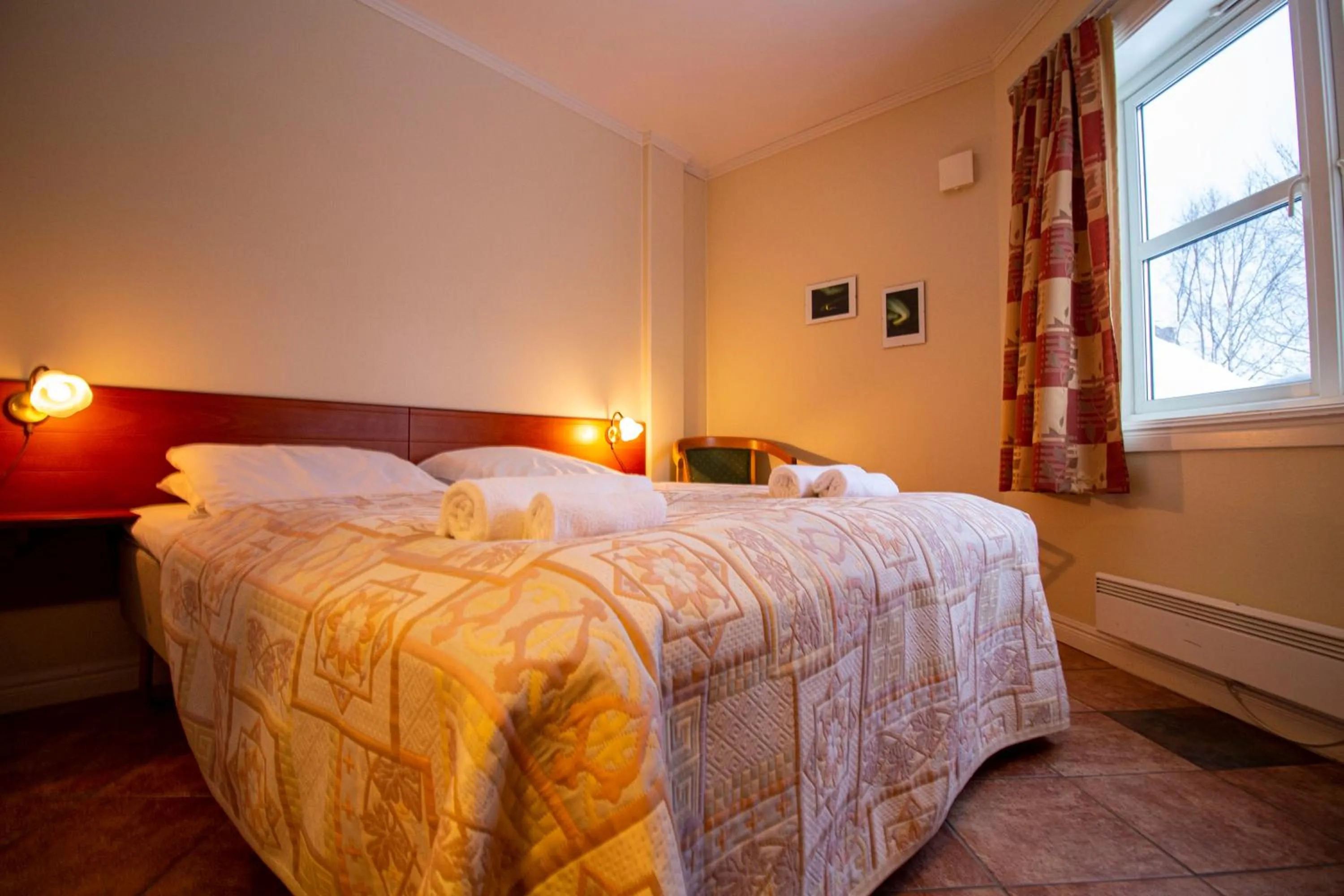 Bed in Tysfjord Hotel