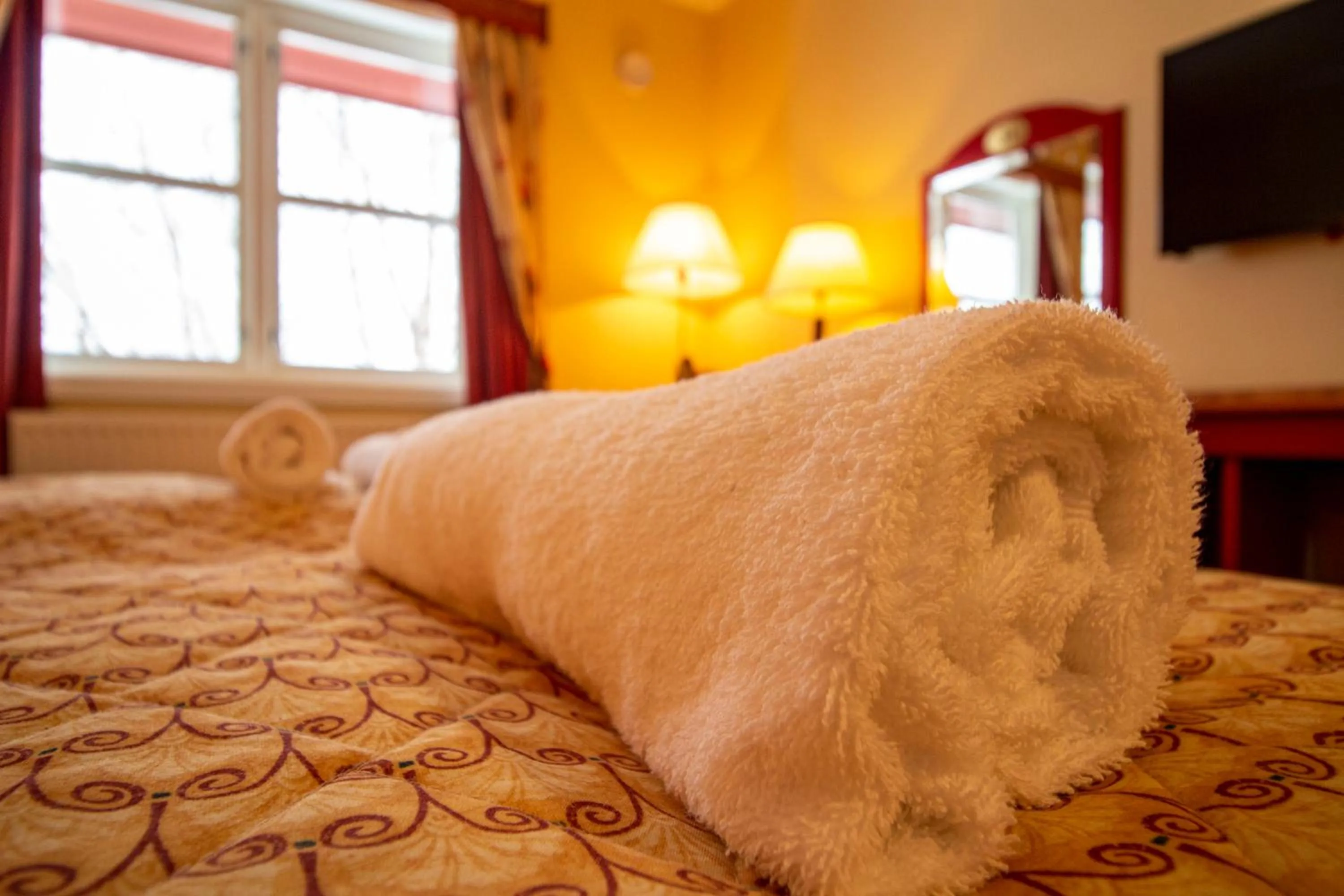 Bed in Tysfjord Hotel