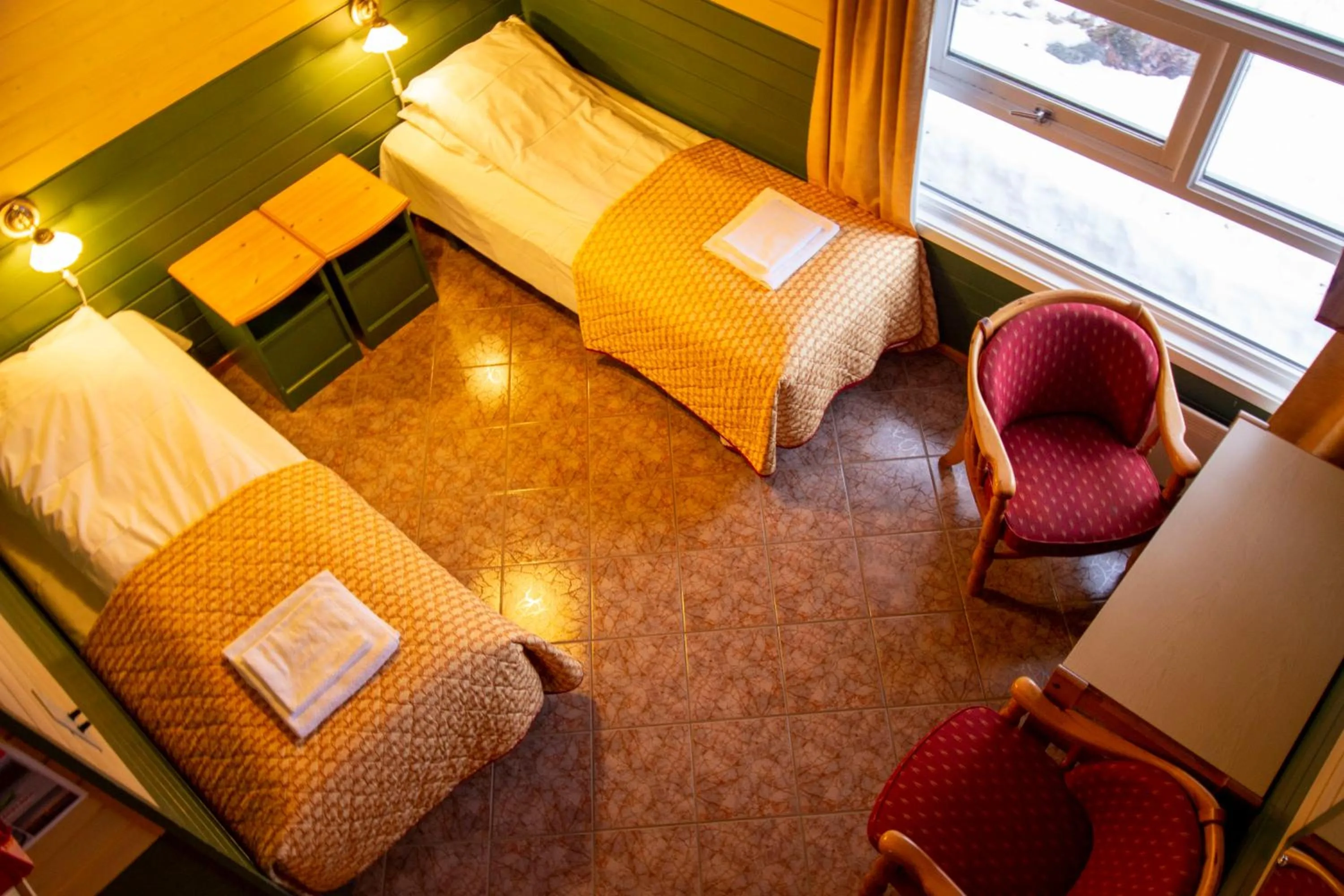 Bed in Tysfjord Hotel