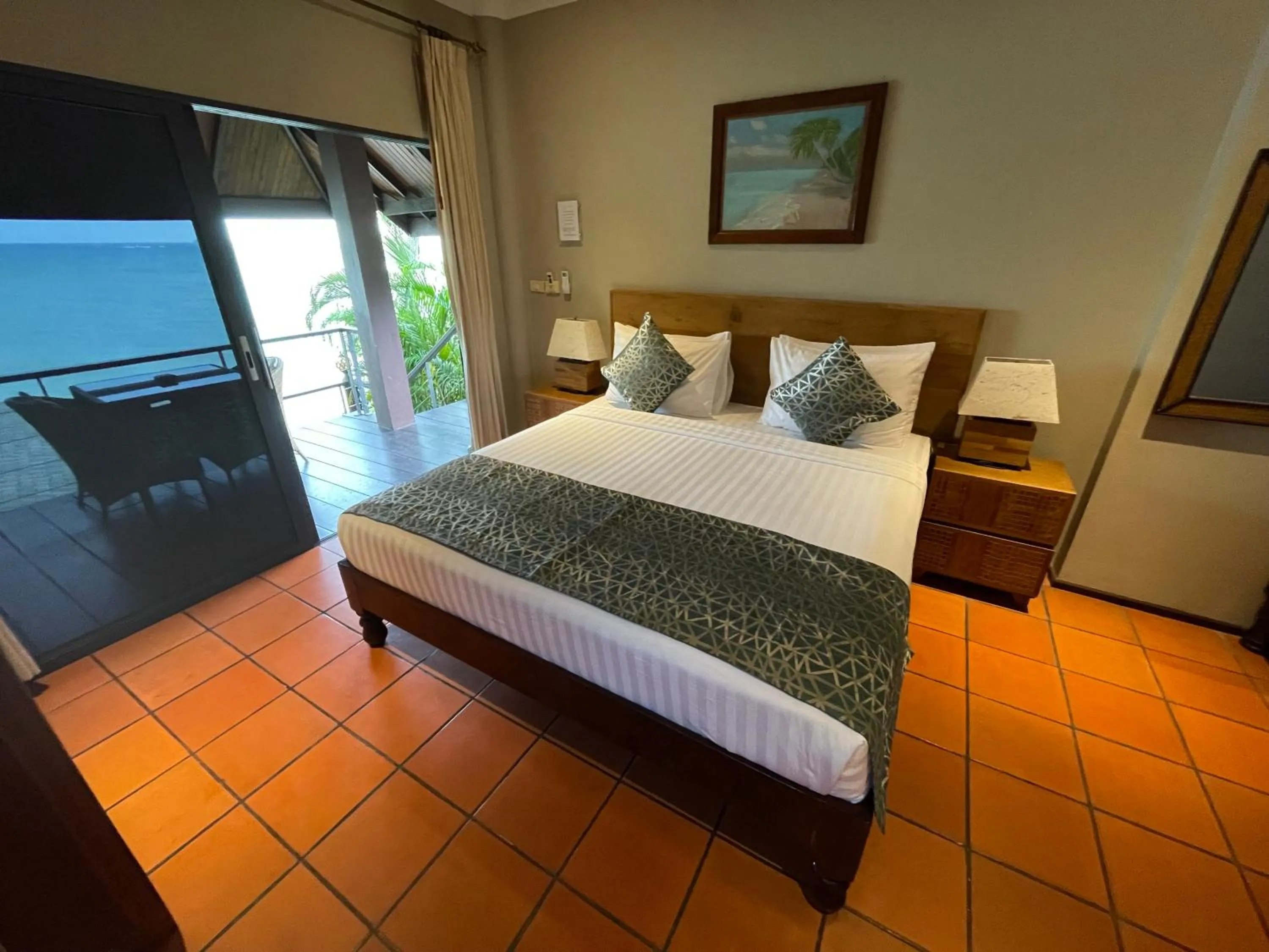 Bed in Beyond The Blue Horizon Boutique Bungalows