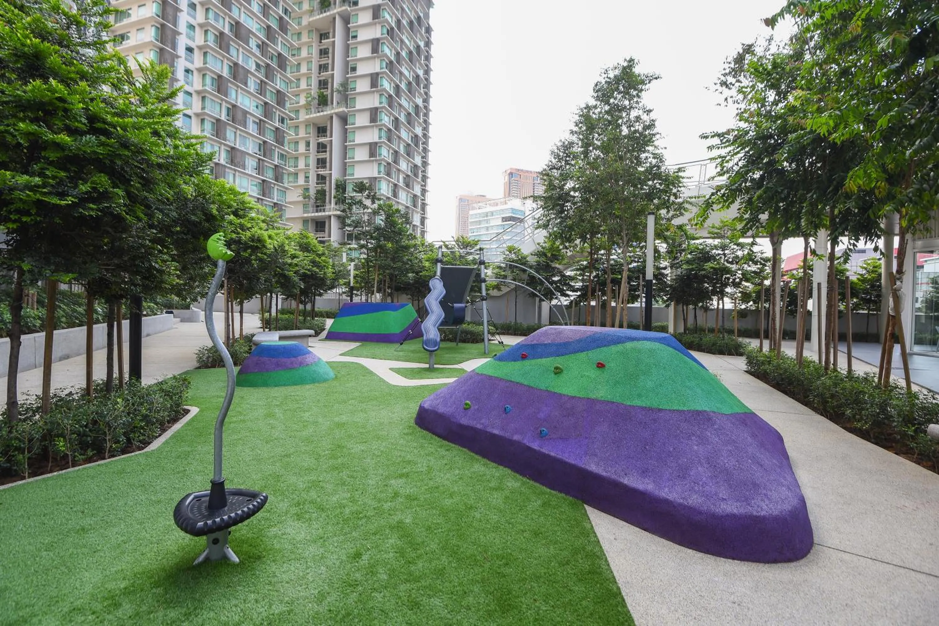 Children play ground in Robertson Suites Kuala Lumpur