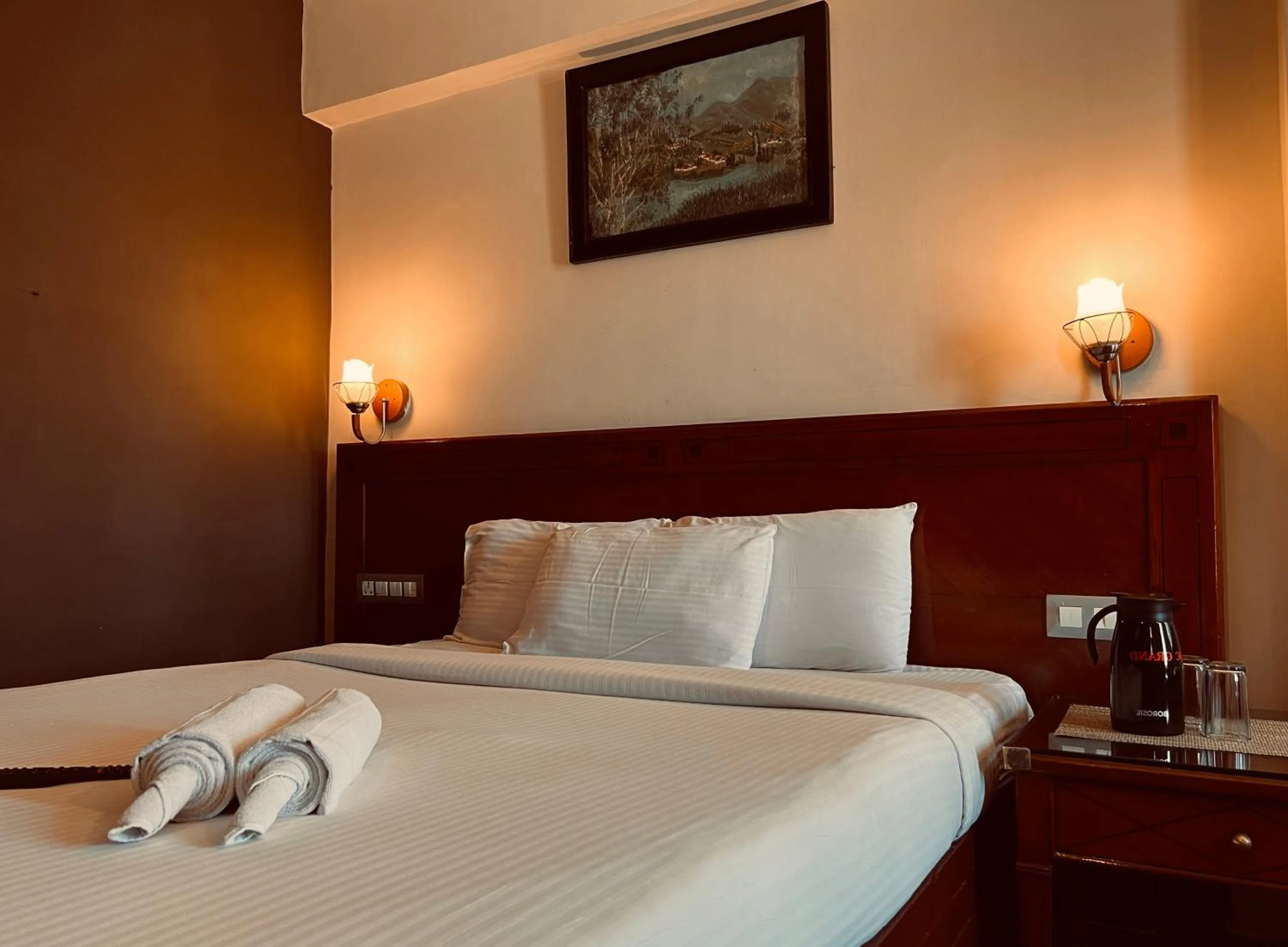 Decorative detail, Bed in Hotel Jc Grand