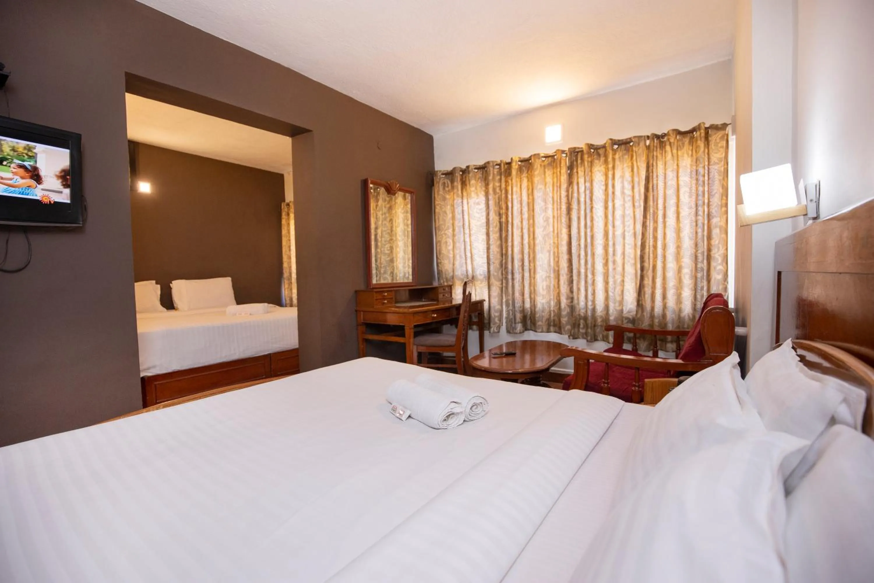 View (from property/room), Bed in Hotel Jc Grand