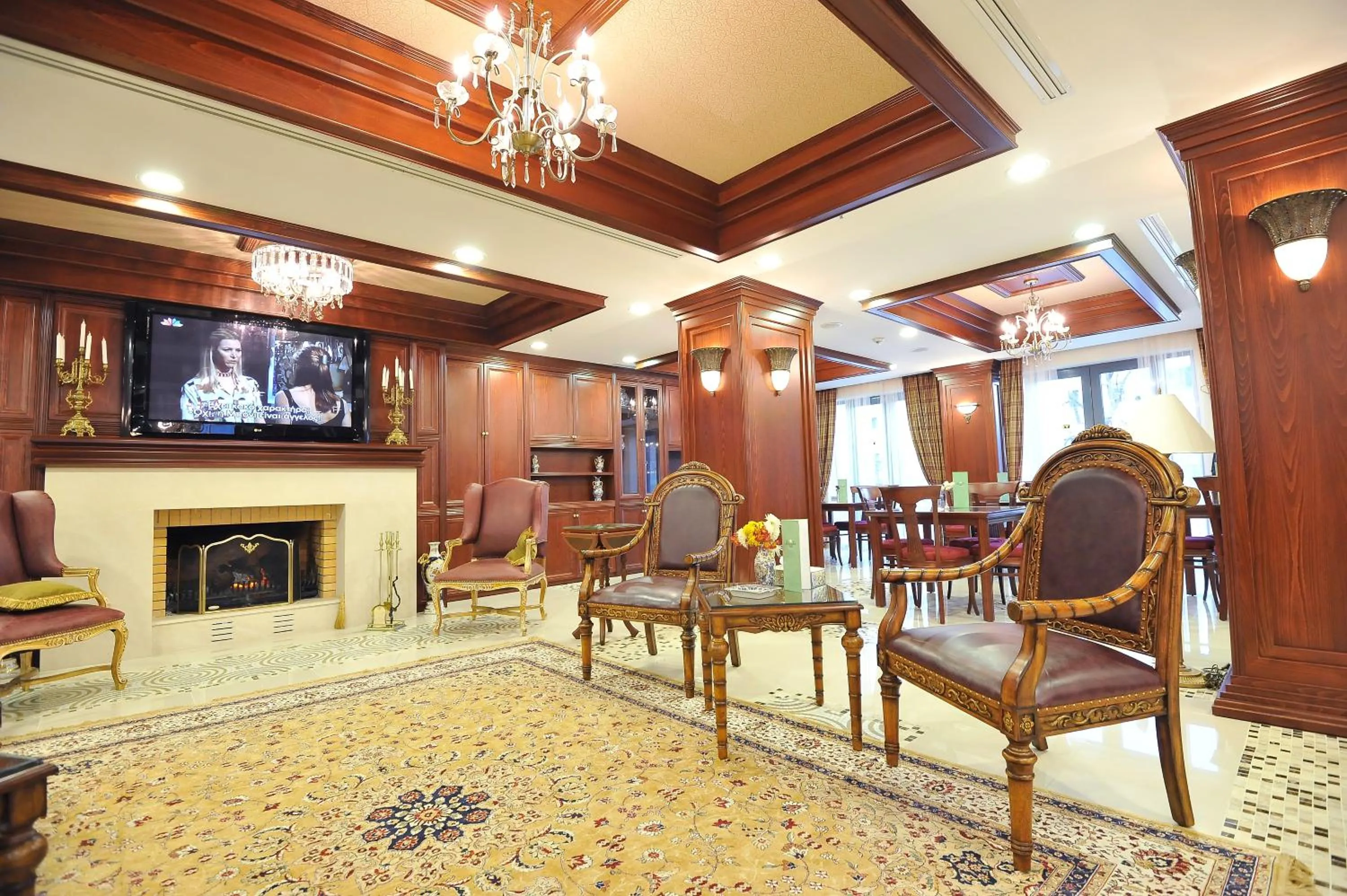 Seating area in Alexander Mountain Resort