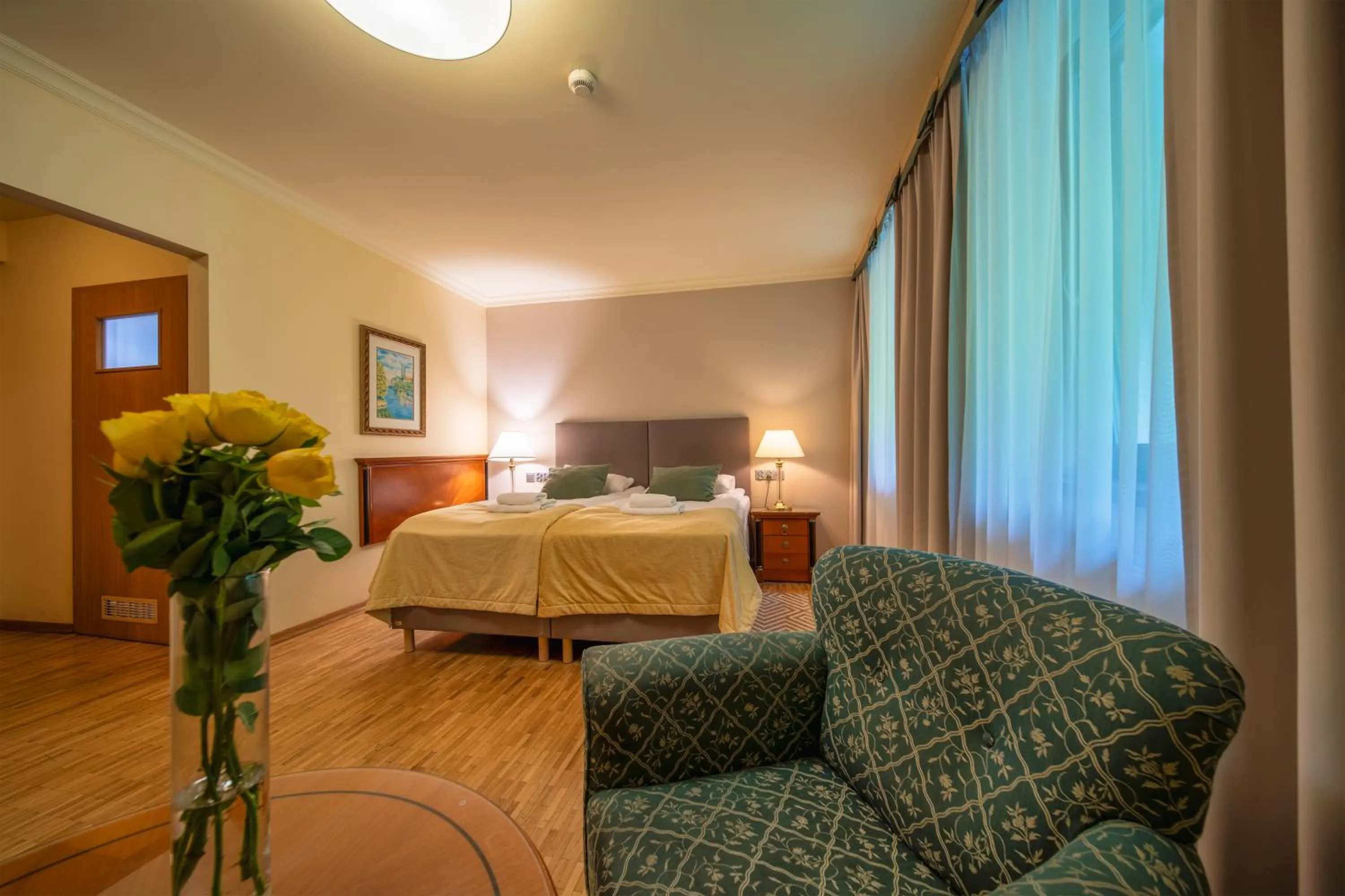 Bed in Hotel Mir-Jan SPA