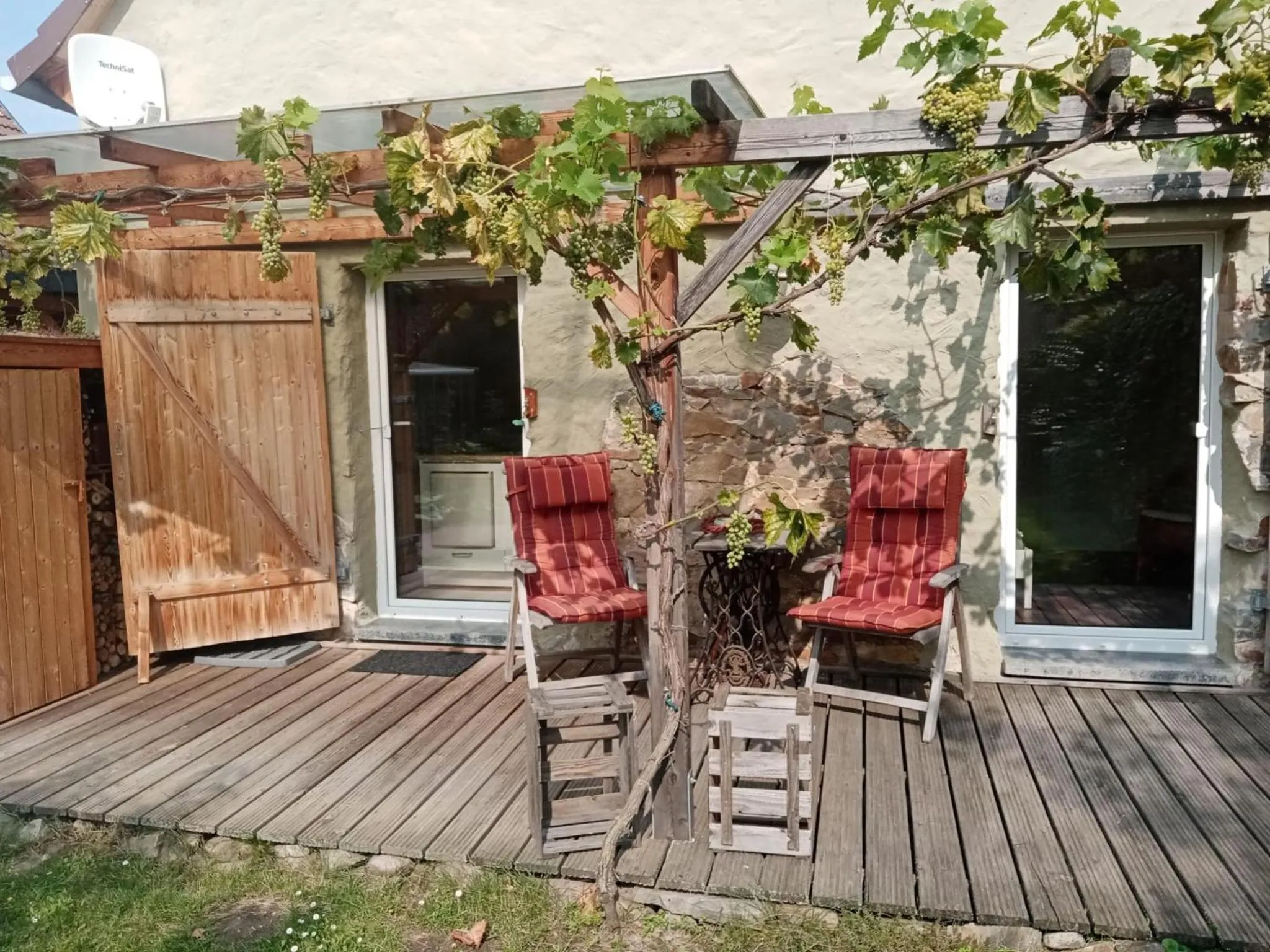 Balcony/Terrace in Pension (FW) "Seeblick" am Stelzenhaus