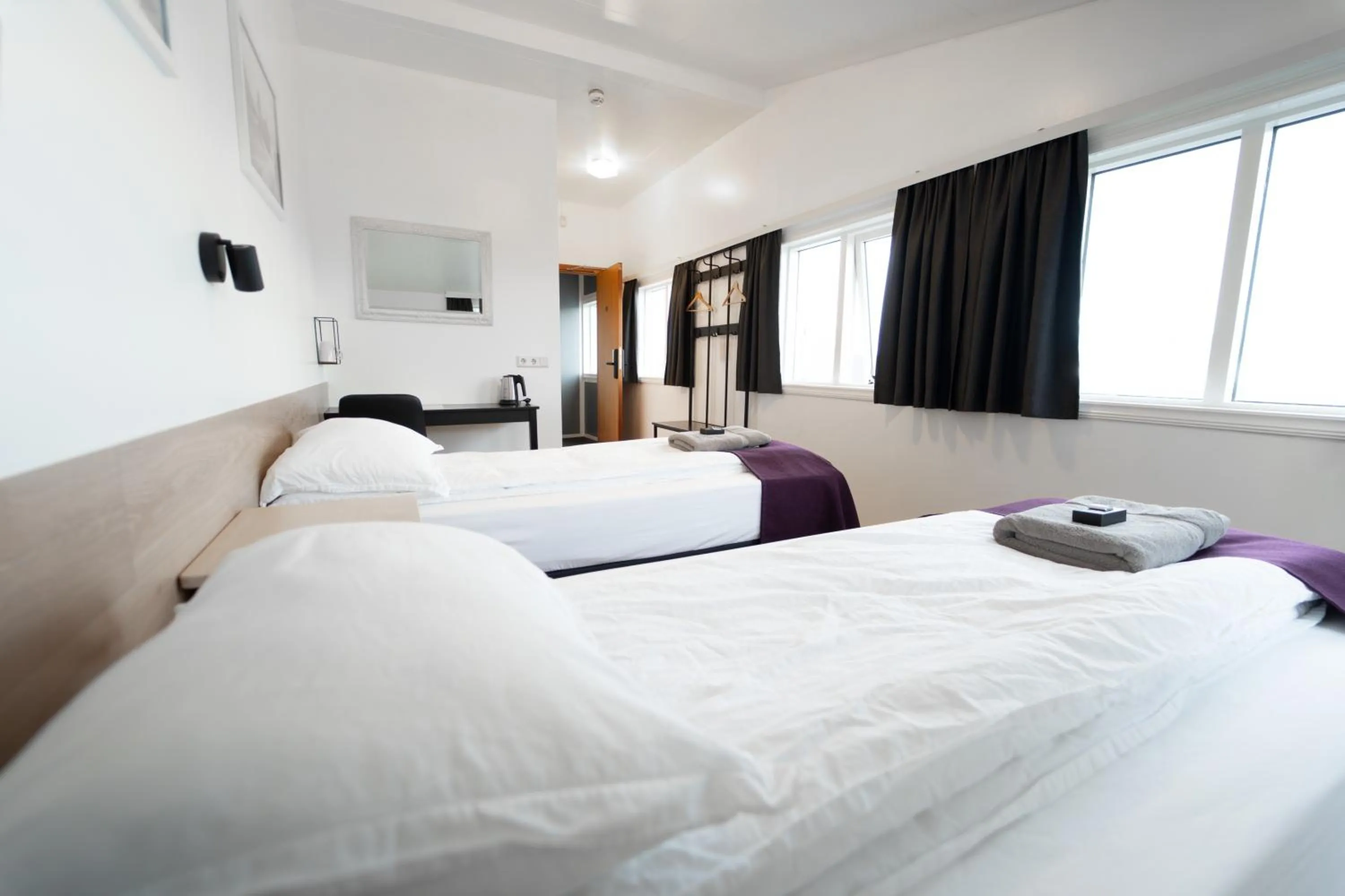 Bed in Vik Tröll Hotel