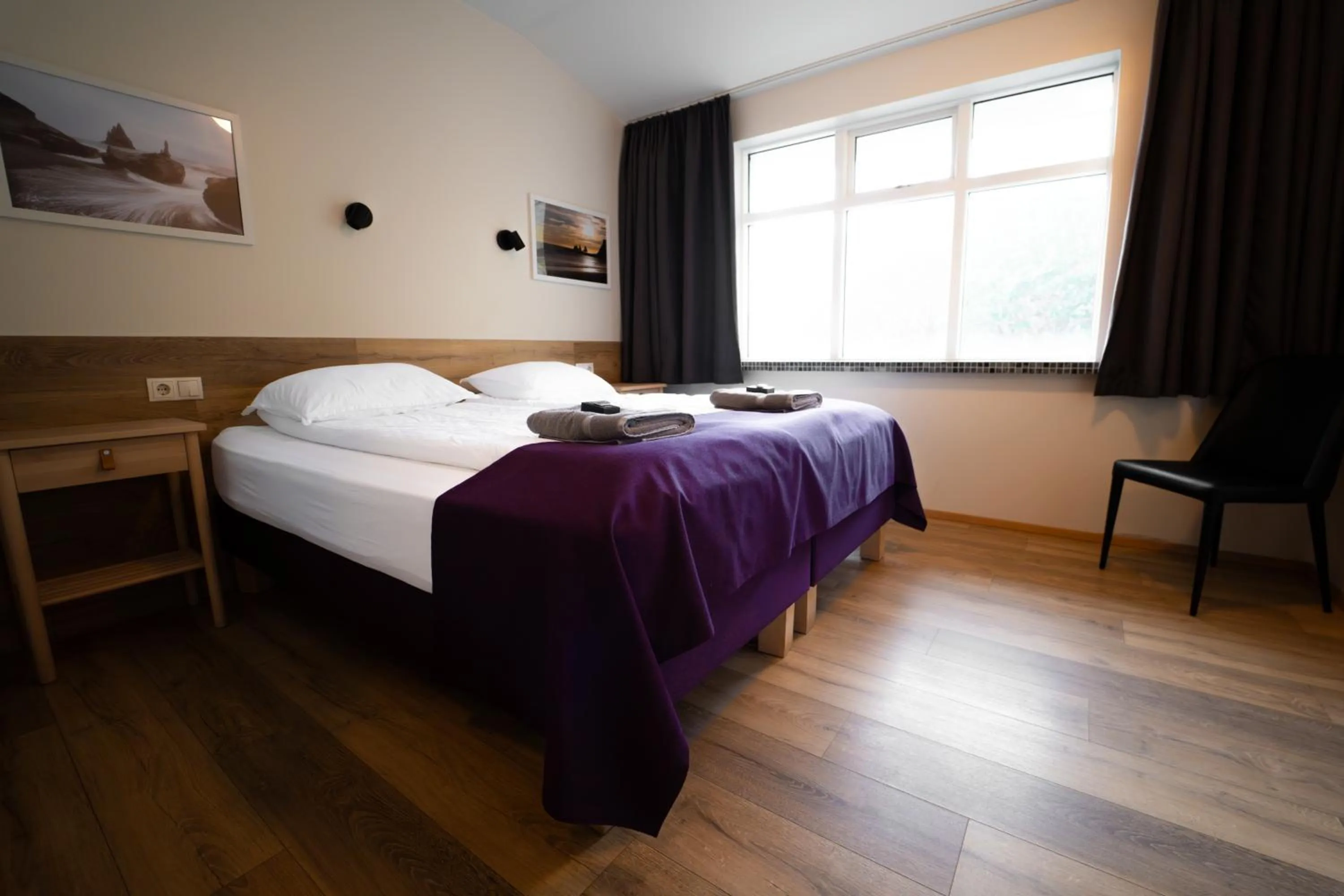 Bed in Vik Tröll Hotel