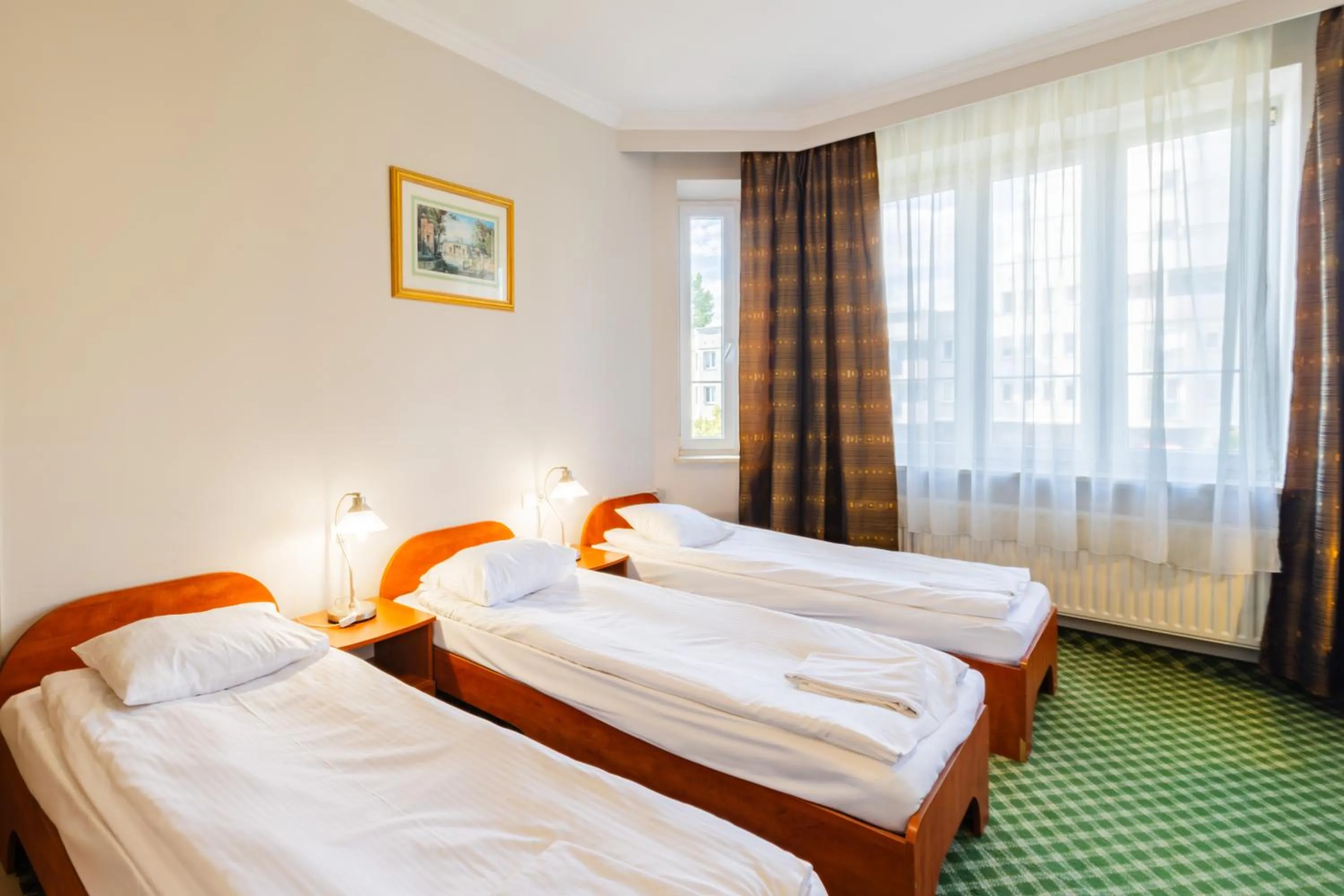 Bed in Noclegi Stadion Bed & Breakfast