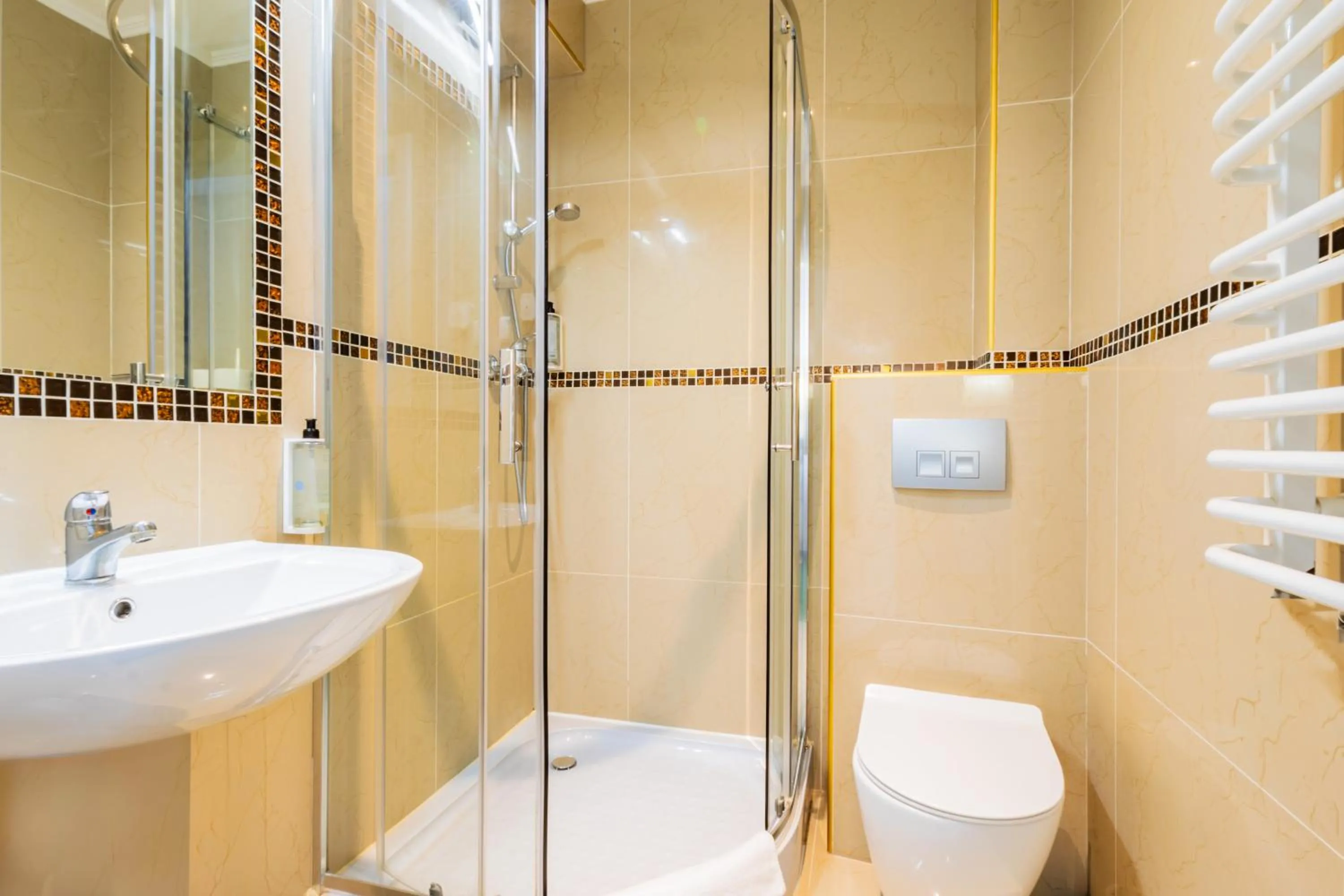 Shower in Noclegi Stadion Bed & Breakfast