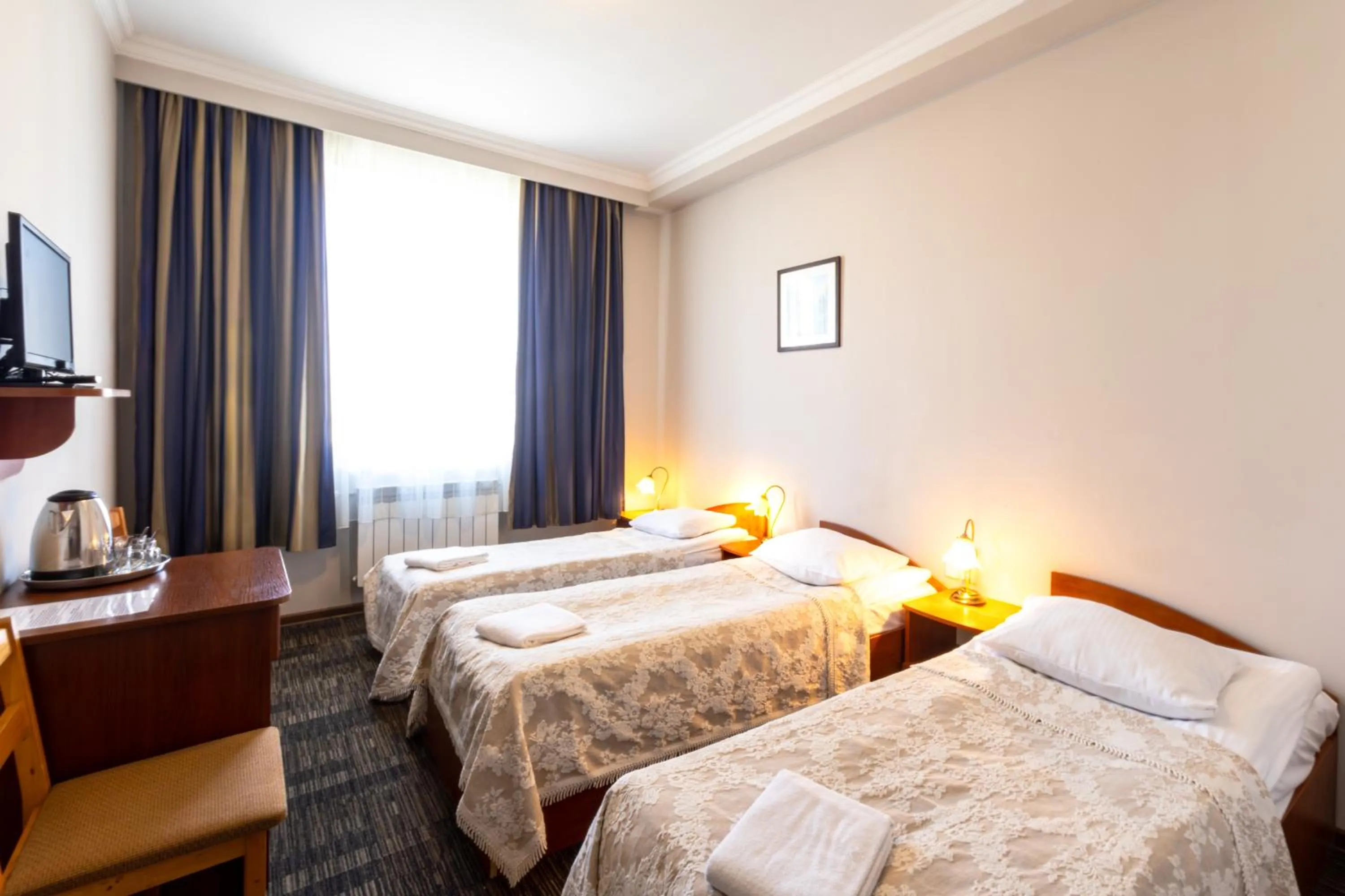 Bed in Noclegi Stadion Bed & Breakfast