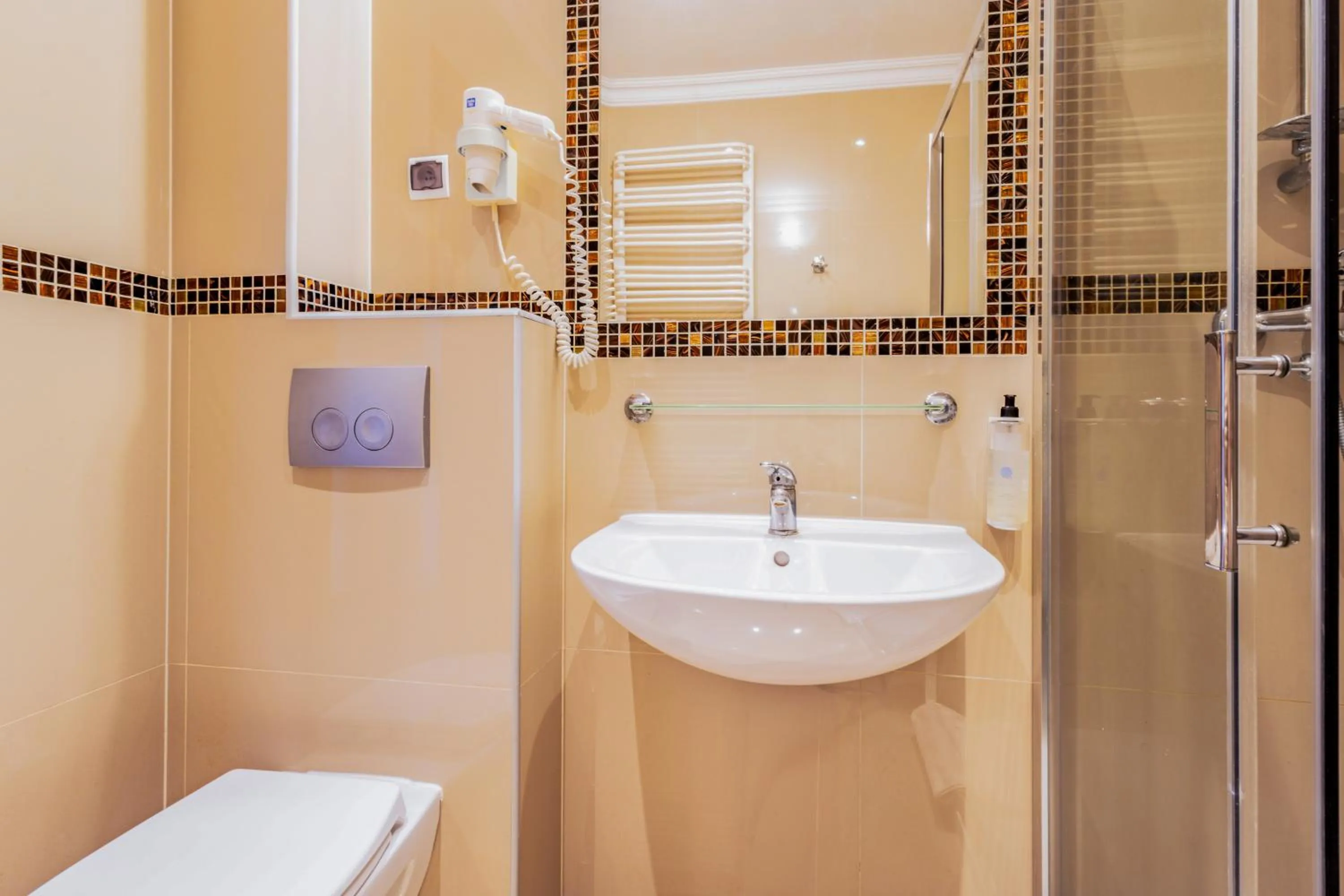 Shower in Noclegi Stadion Bed & Breakfast