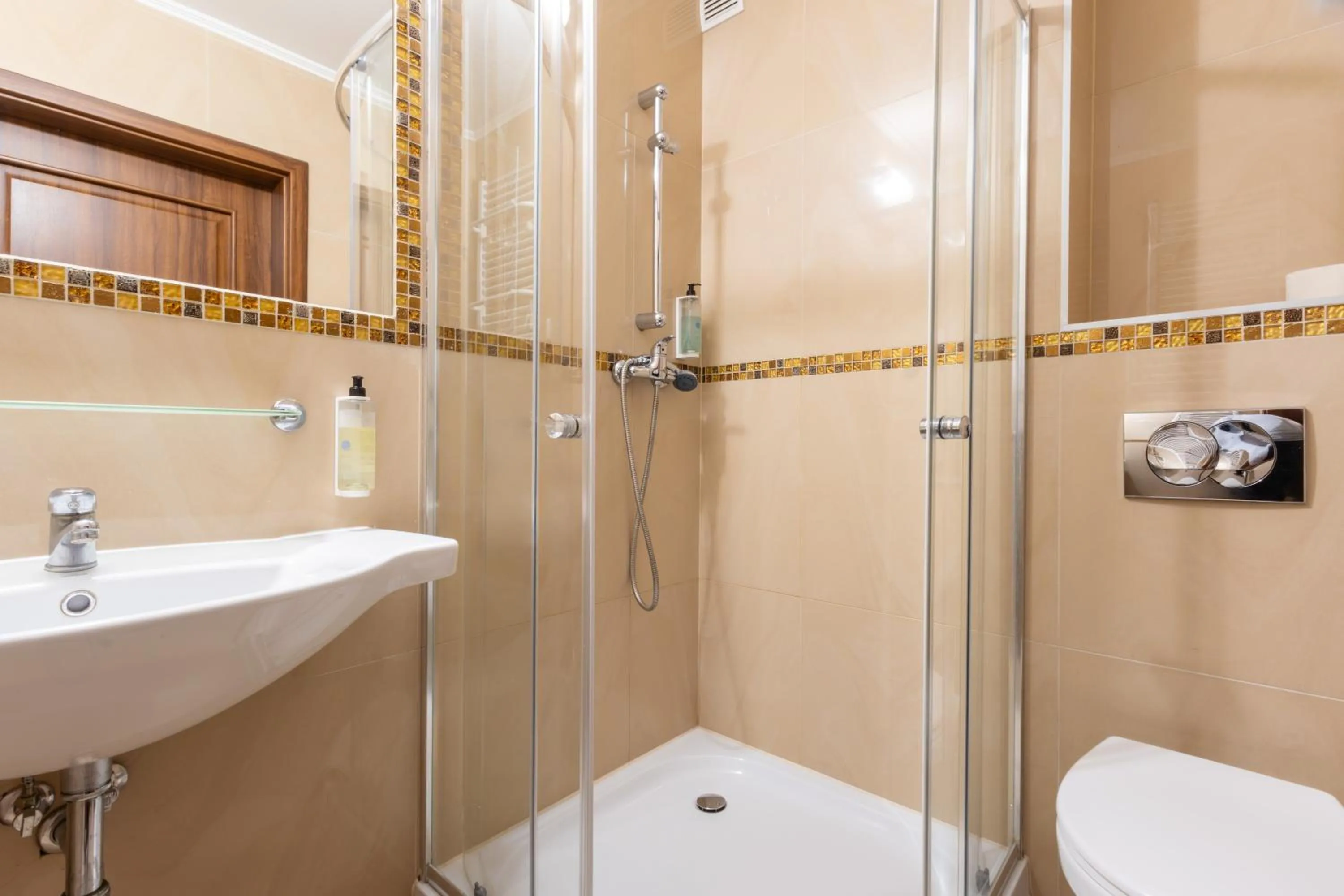 Shower in Noclegi Stadion Bed & Breakfast