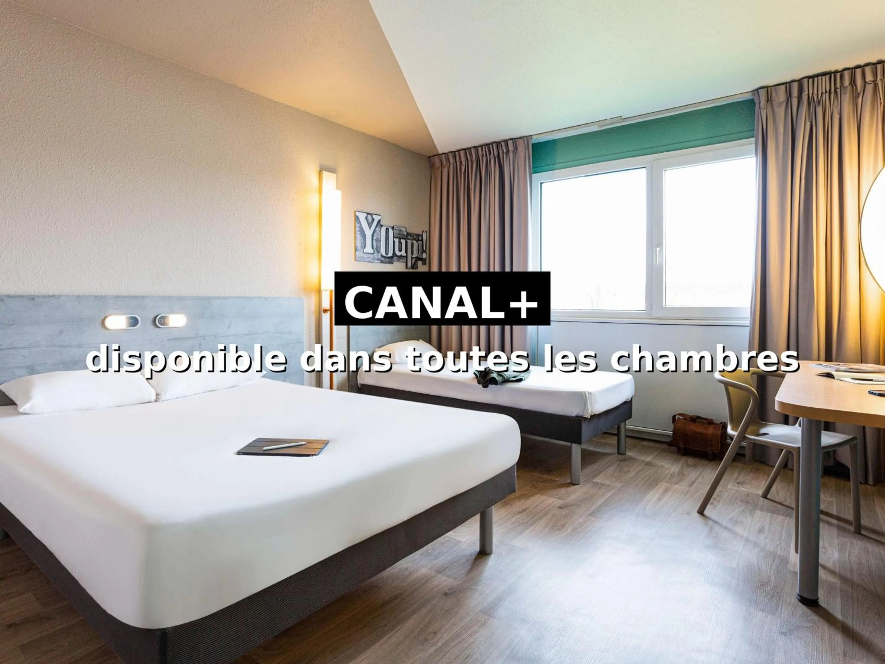 TV and multimedia, Bed in ibis budget Angoulême Nord