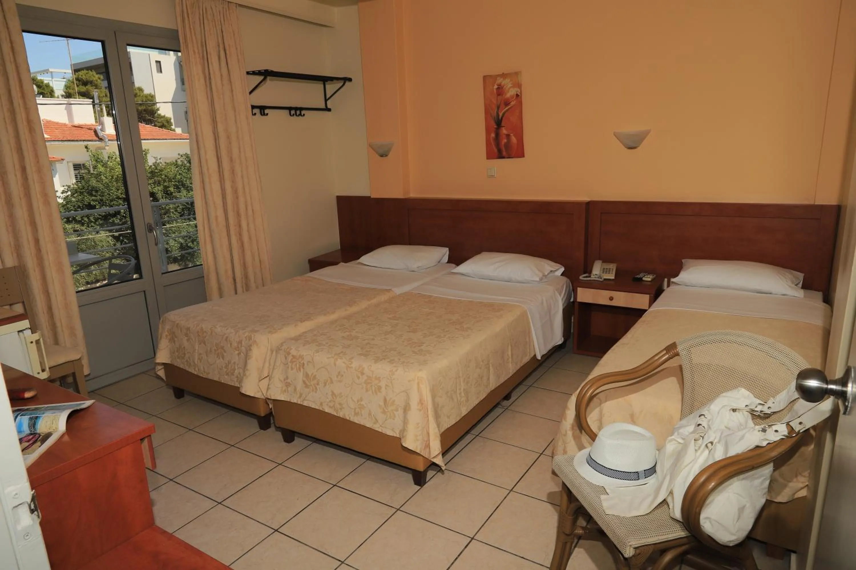 Bed in IKAROS Hotel ELLINIKO