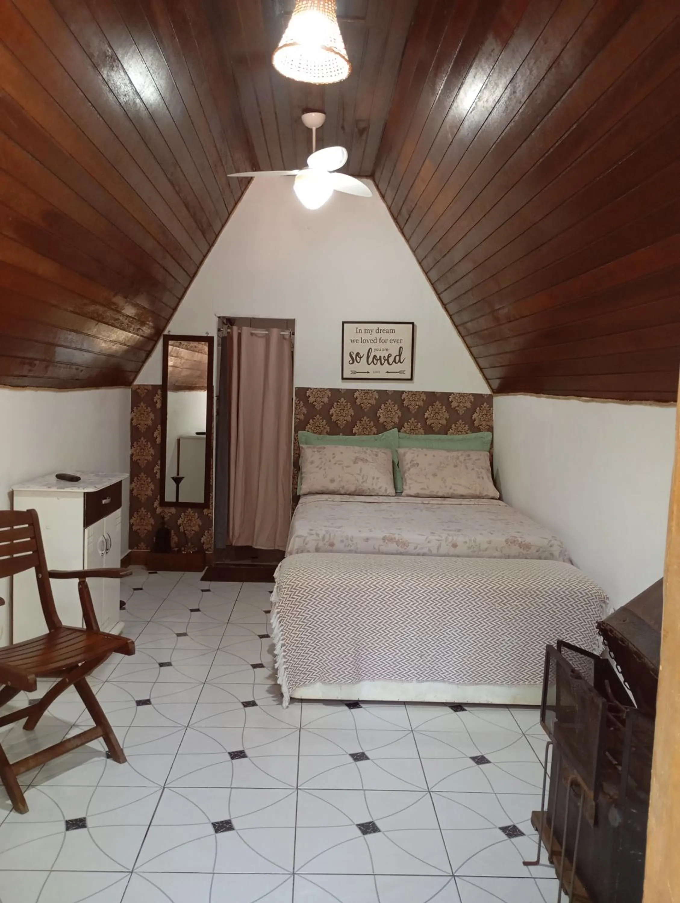 Bed in Chalé Rancho Aratama