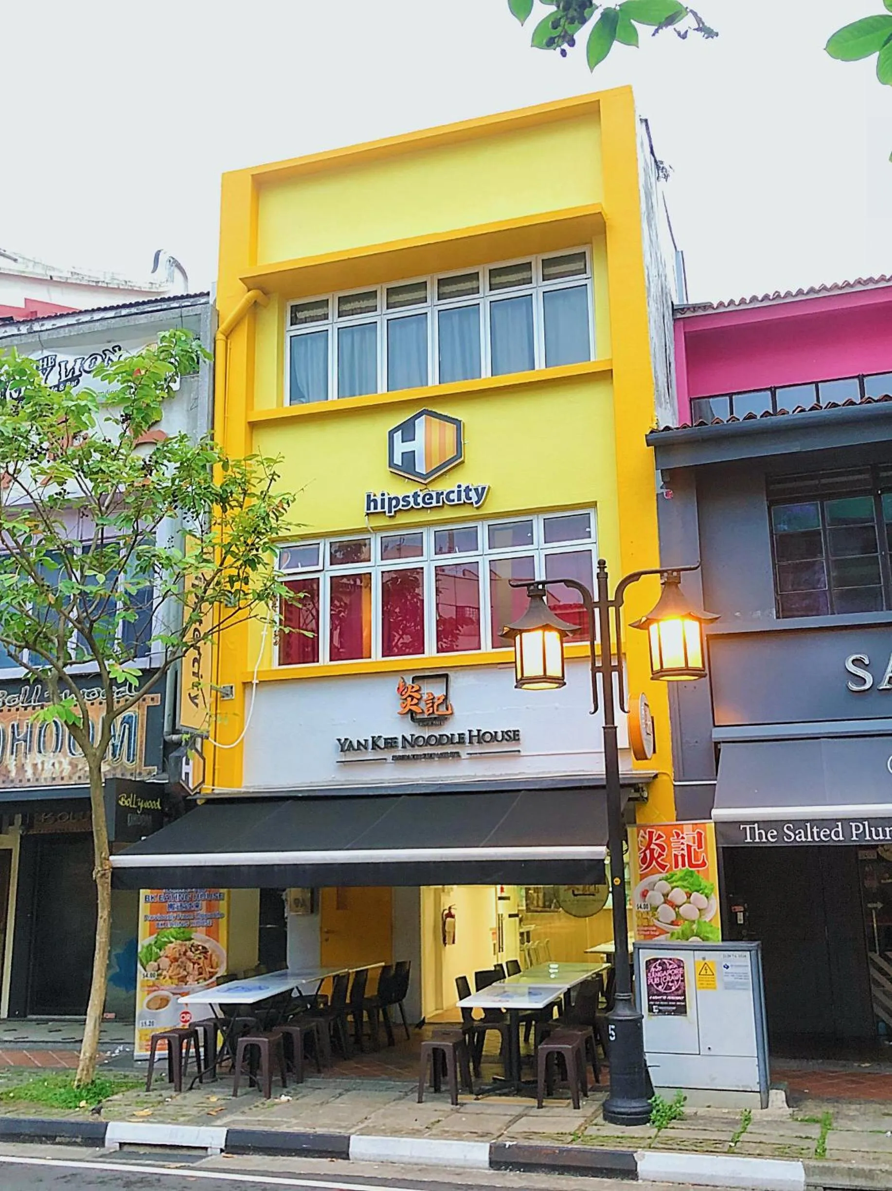 Property building in hipstercity hostel