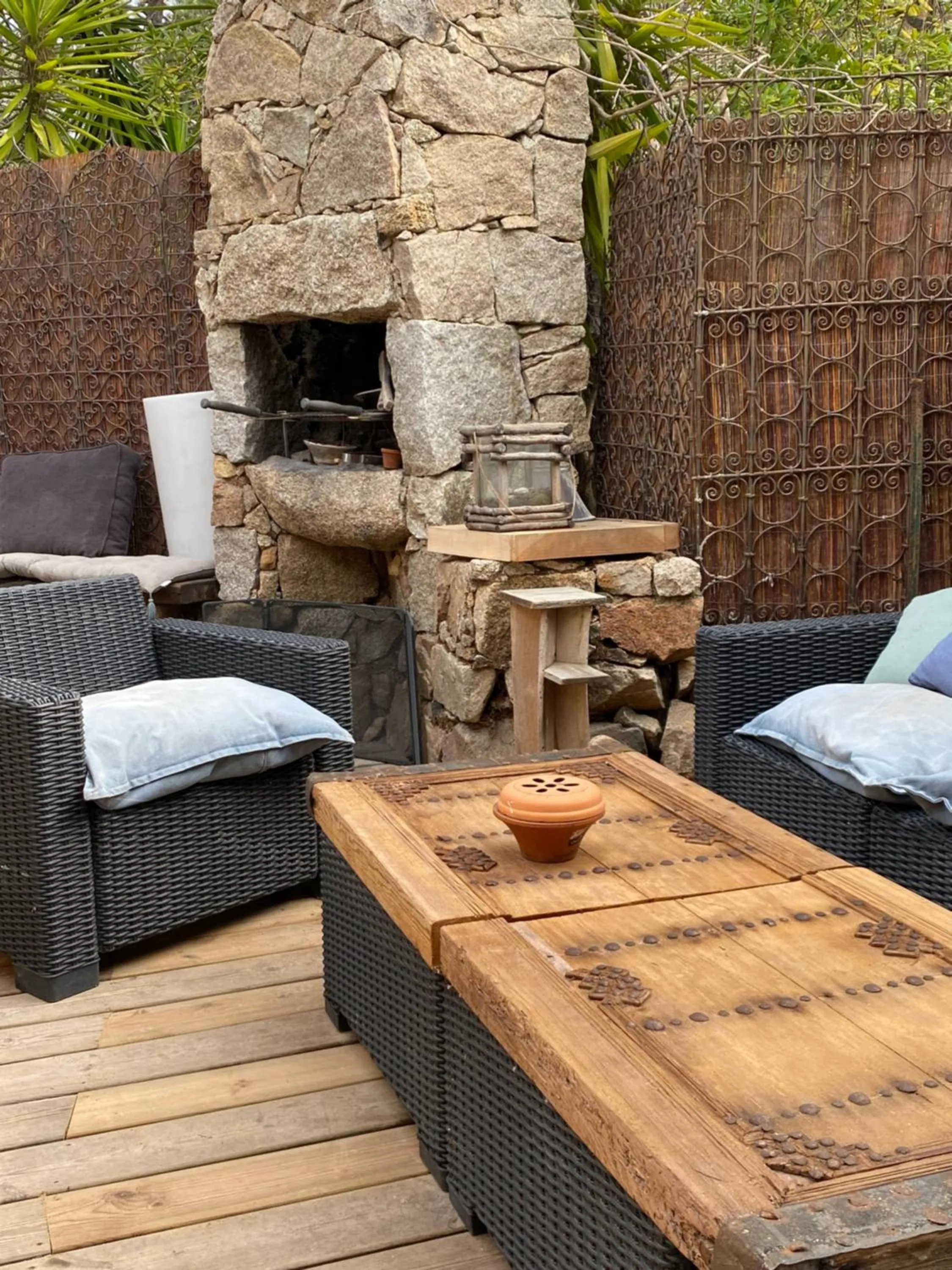 Patio, BBQ Facilities in Maranatha Porto Vecchio