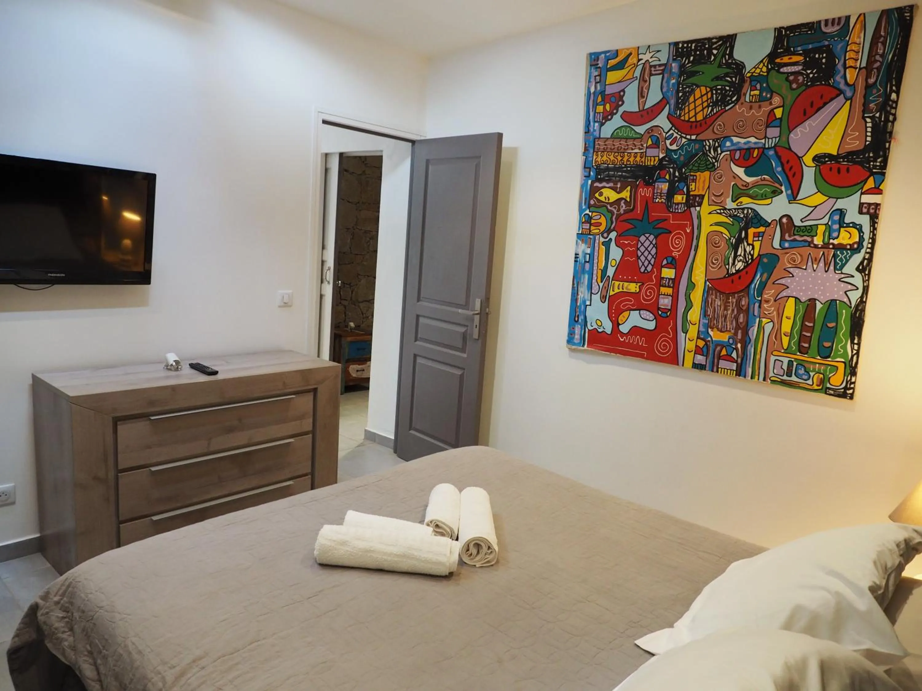 Bedroom, Bed in Maranatha Porto Vecchio