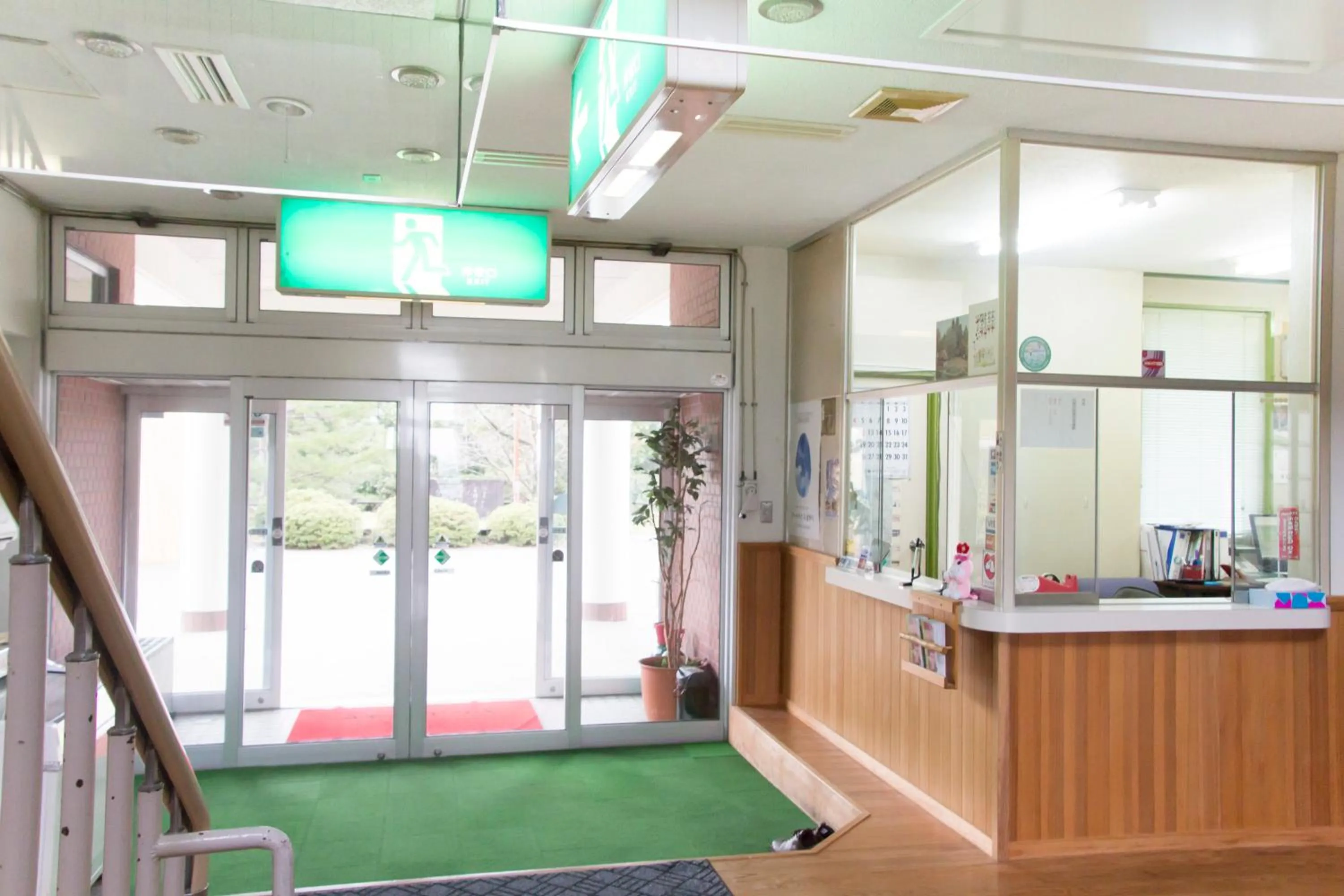 Lobby or reception in Oyabe City Cycling Terminal