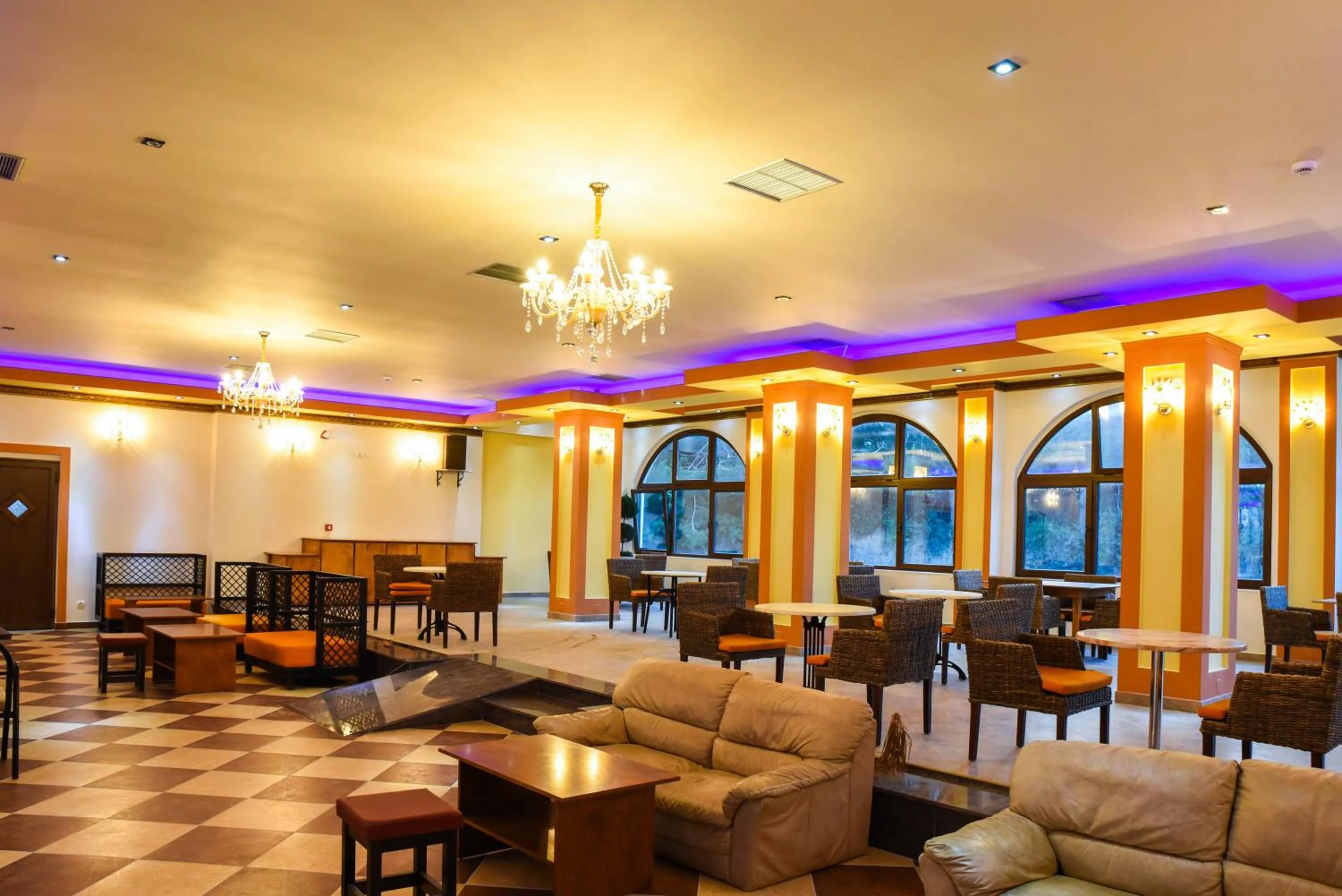 Communal lounge/ TV room in Chrysoula Hotel