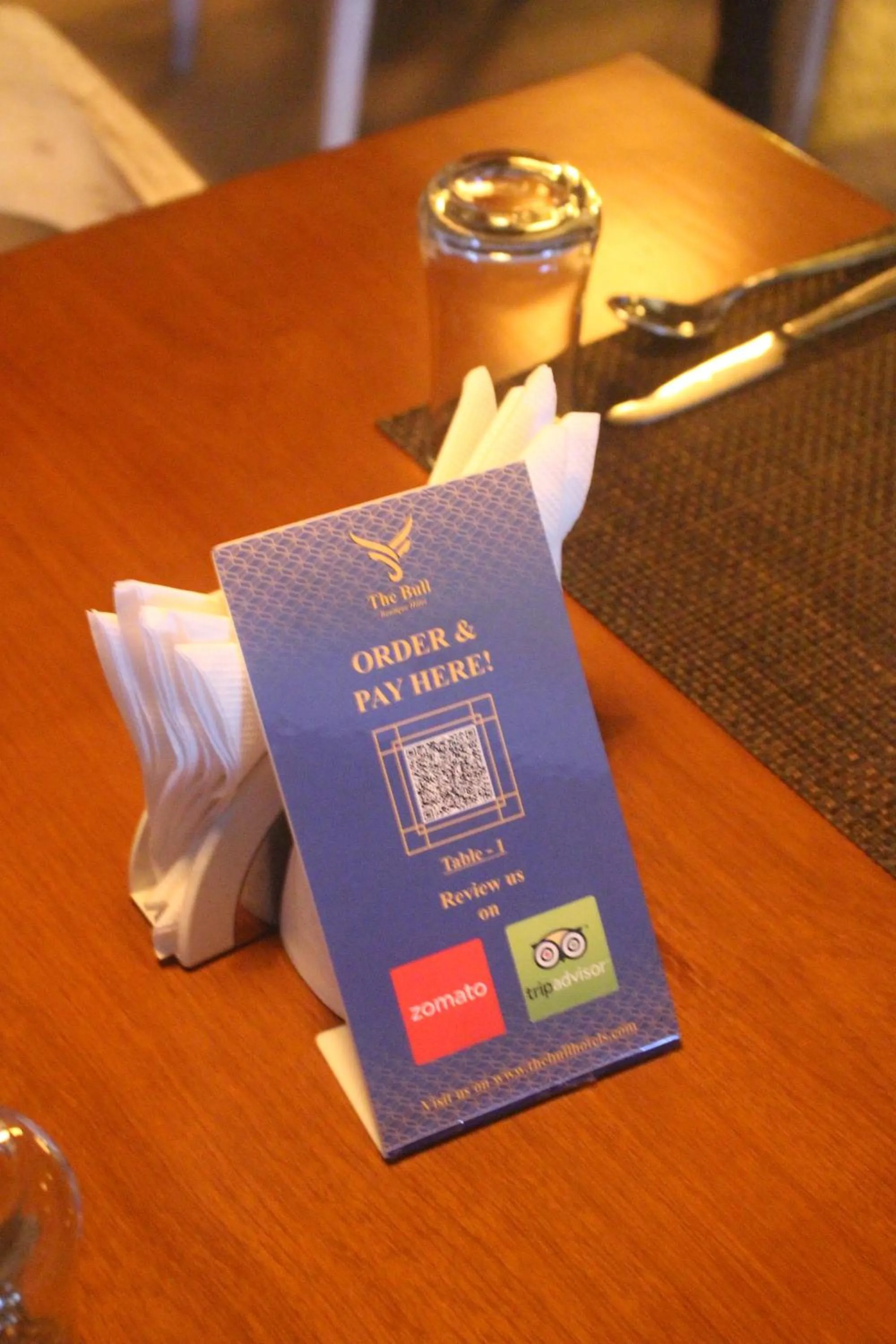 Restaurant/places to eat in The Bull Boutique Hotel