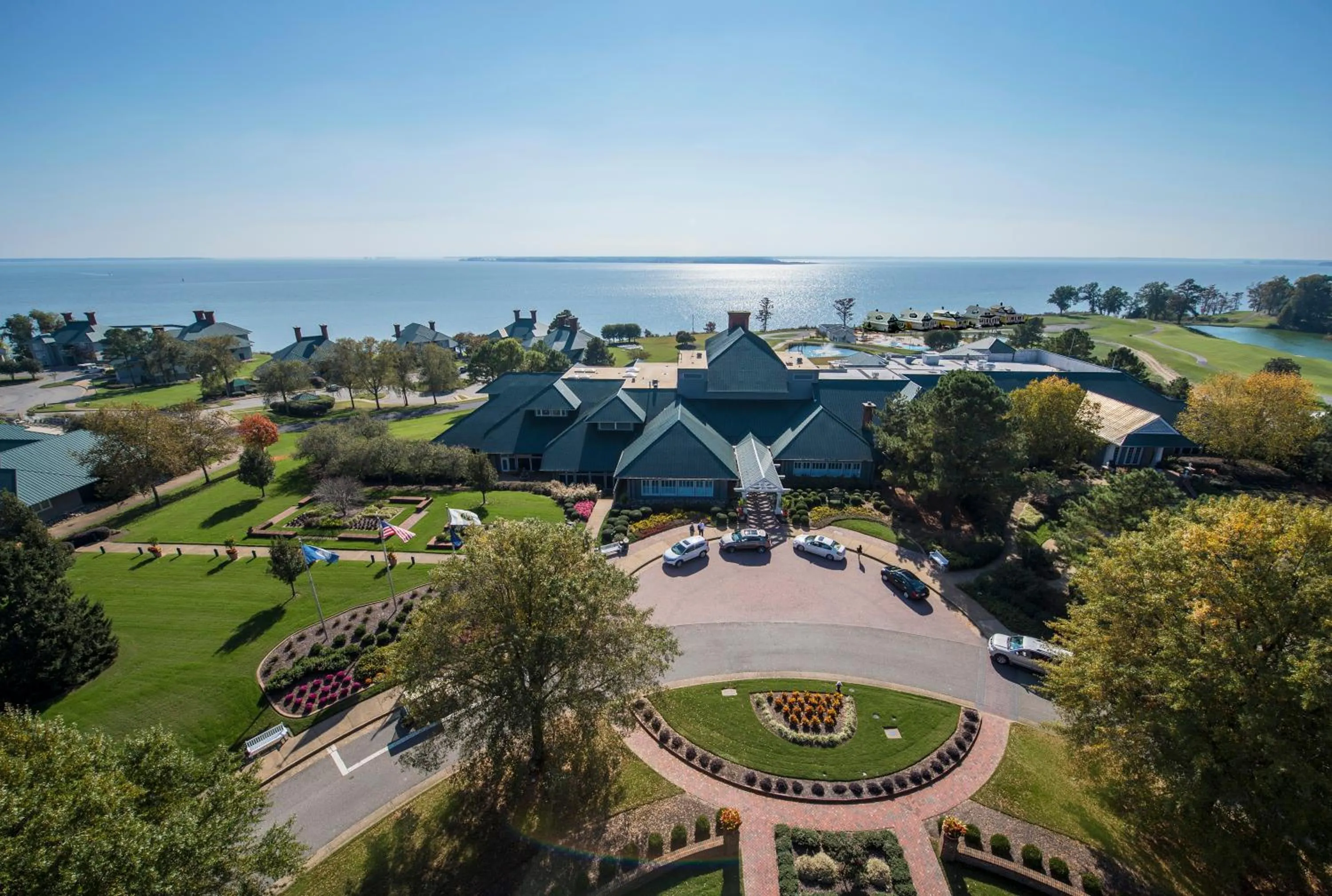 Bird's eye view in Kingsmill Resort